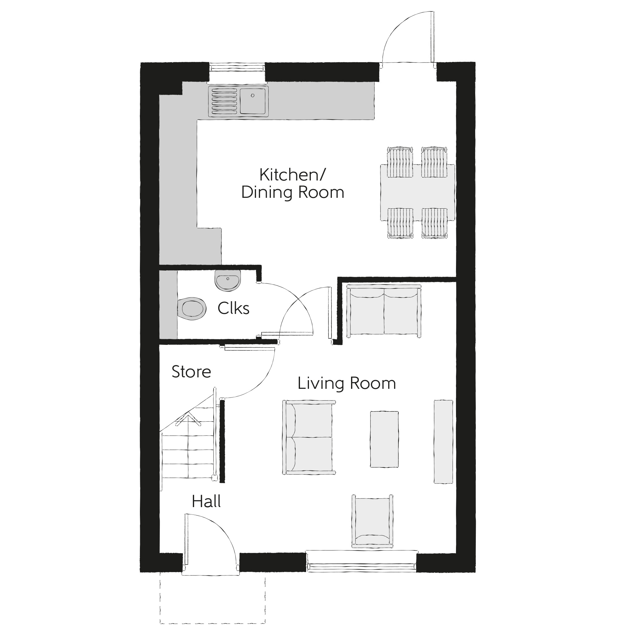 105, Woodside Way, Great Dunmow floorplan