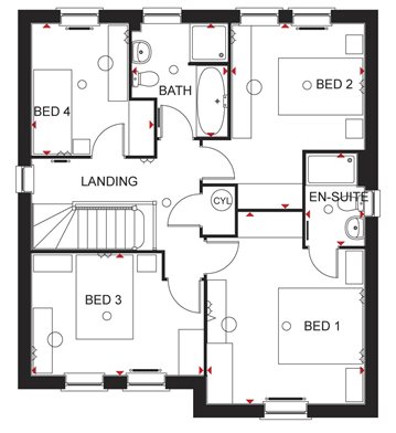 The Holden, The Damsons, Market Drayton floorplan