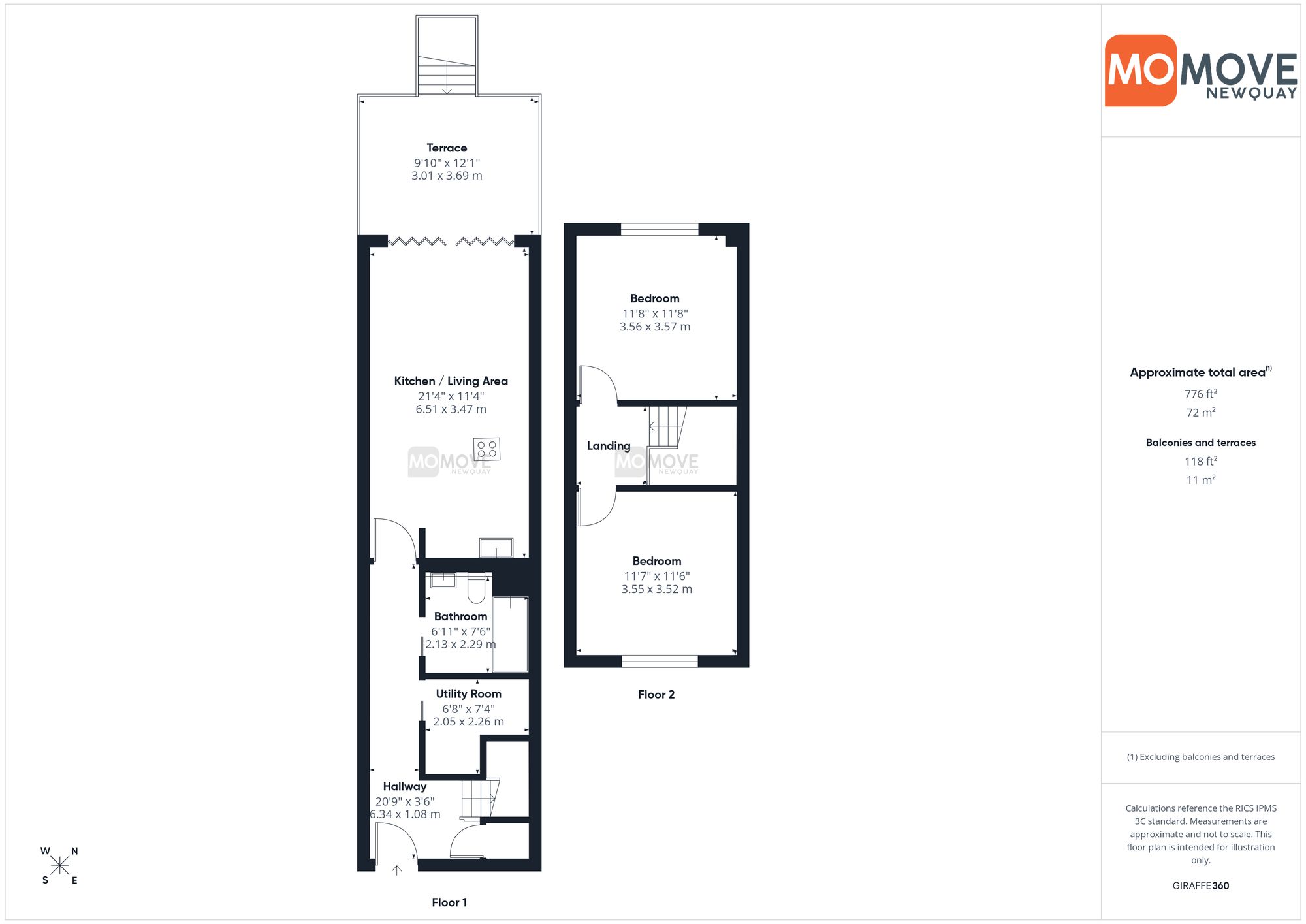 3 Trenance View Trenance Road, Newquay floorplan