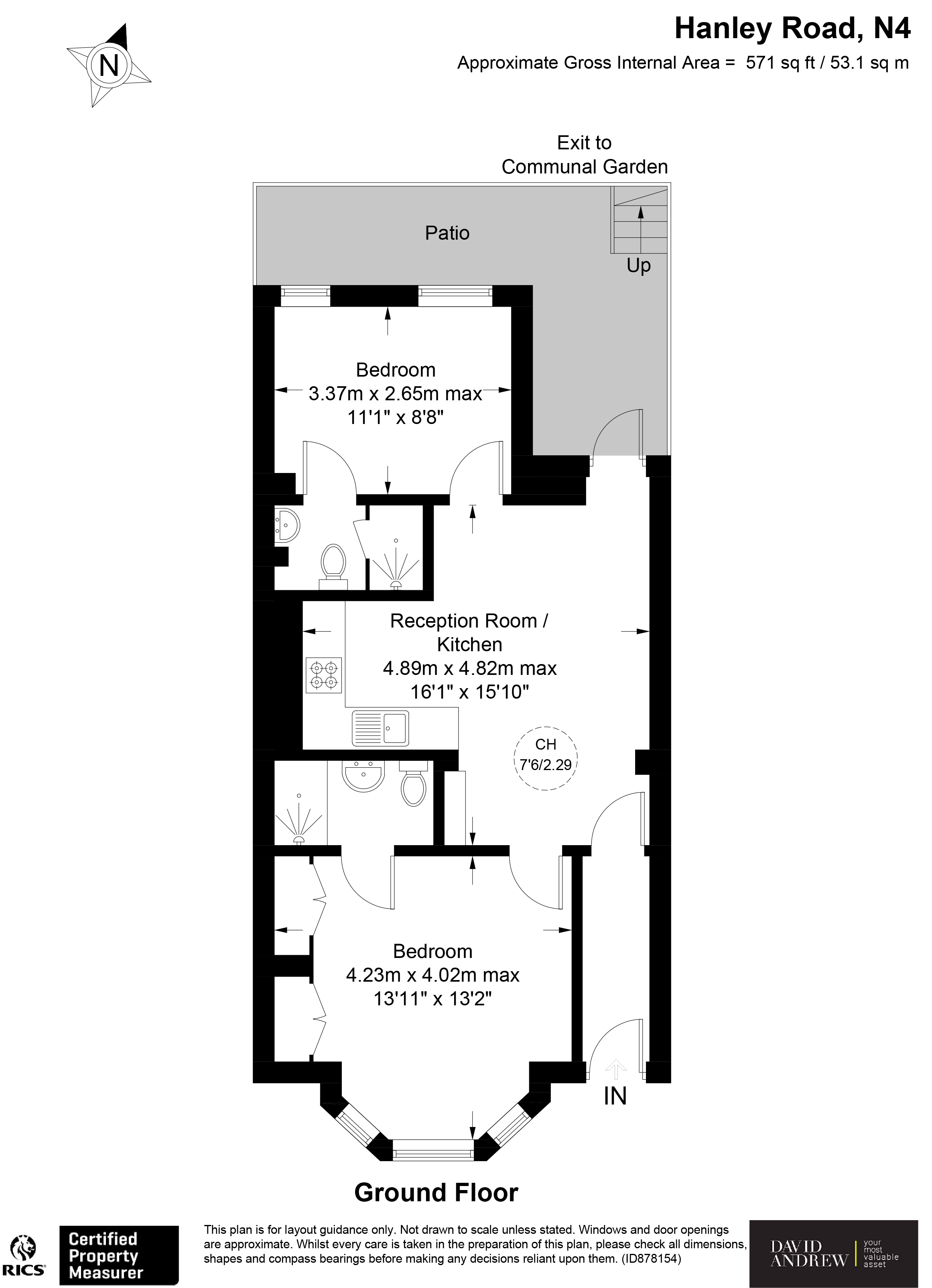 Hanley Road, London N4, 2 bedroom flat for sale 61952167 PrimeLocation