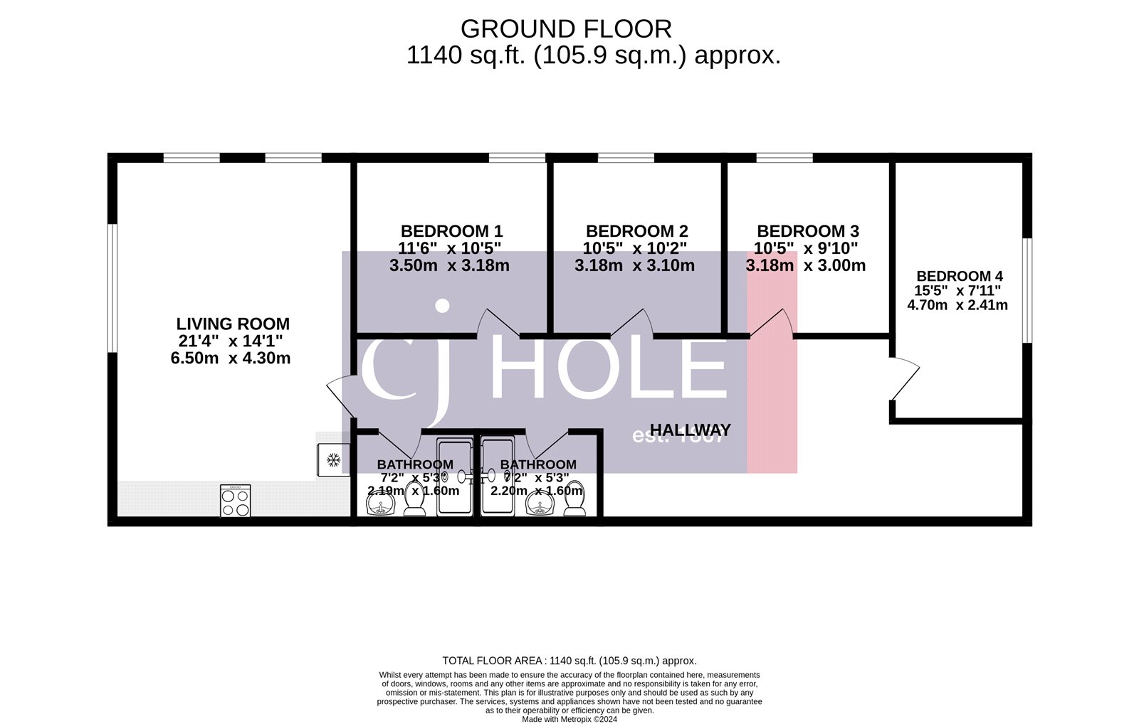 Flat 22, Cheswick Campus, Long Down Avenue floorplan