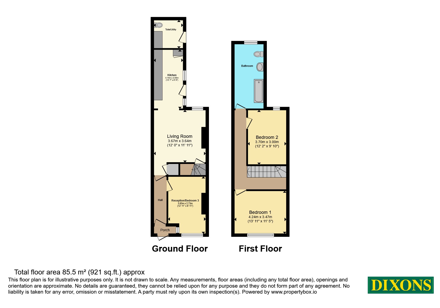 97, Milner Road, West Midlands floorplan