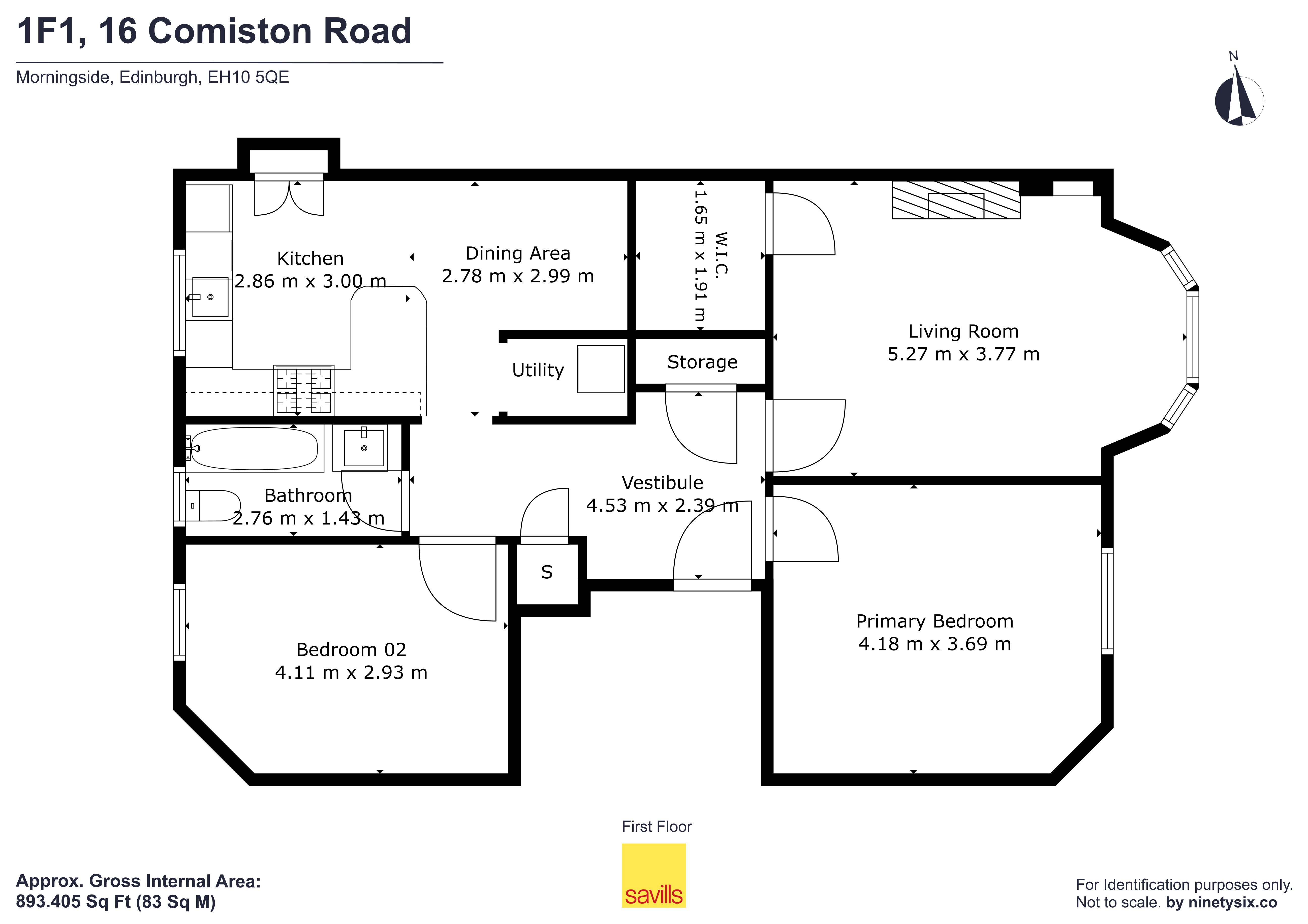 1F1, 16, Comiston Road, Edinburgh floorplan