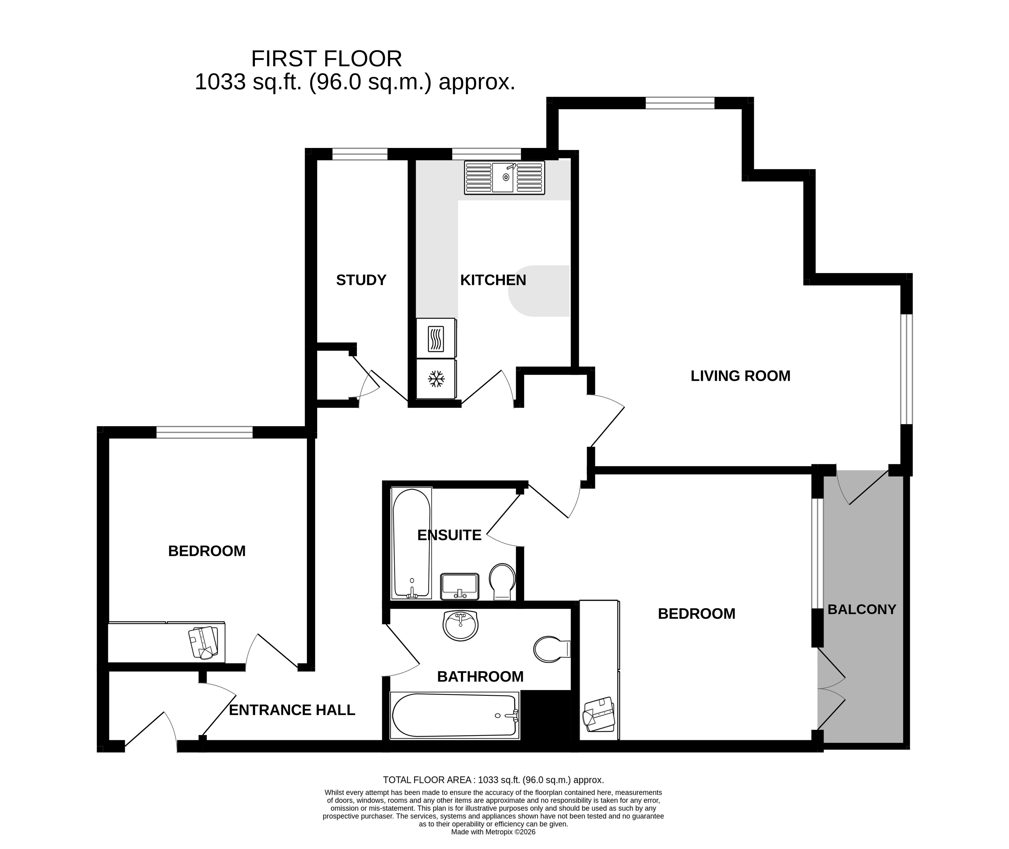Flat 4, 11, Buxton Road, Eastbourne floorplan