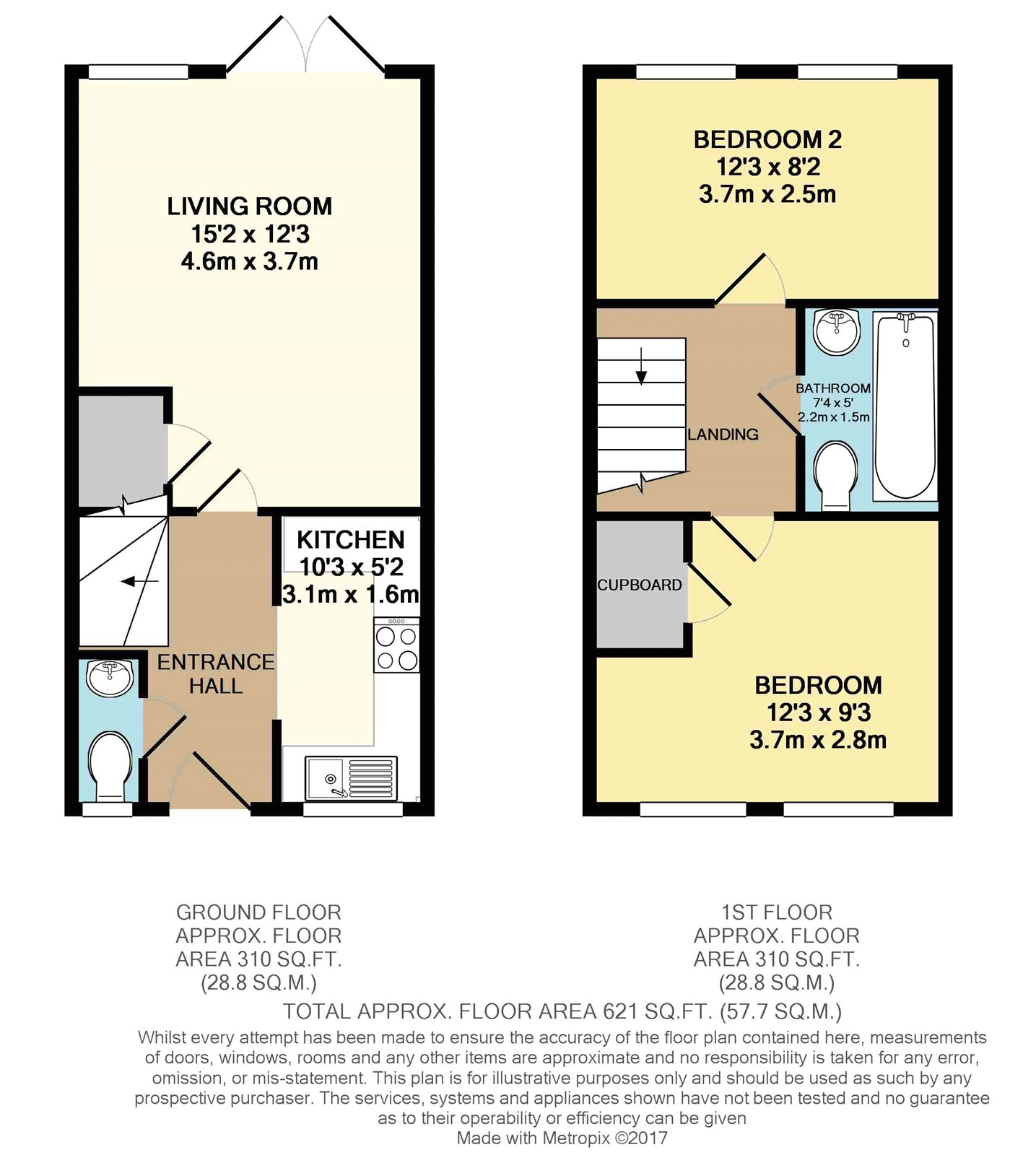 2 Bedrooms Terraced house for sale in Tay Road, Tilehurst, Reading, Berkshire RG30