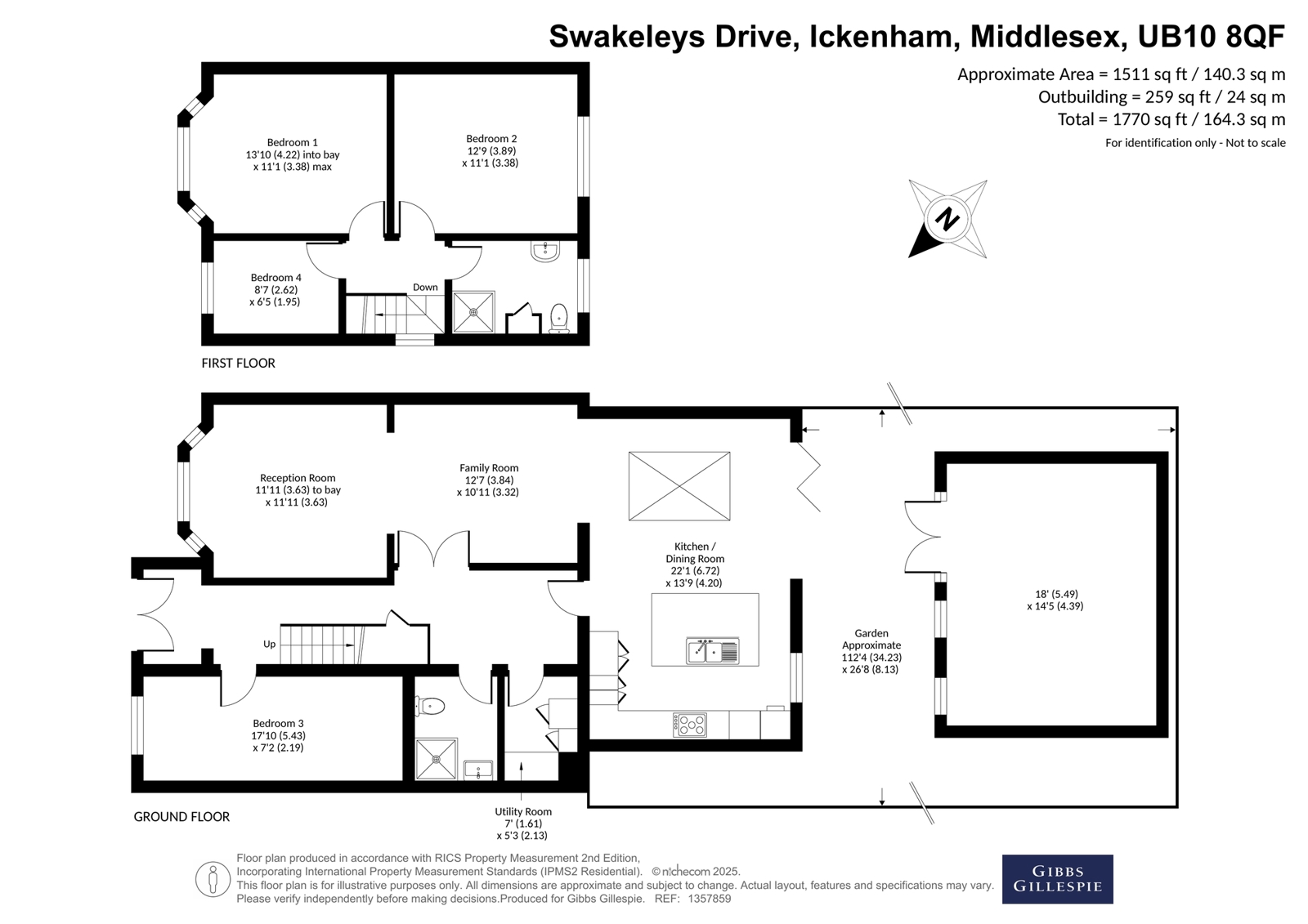61, Swakeleys Drive, Middlesex floorplan