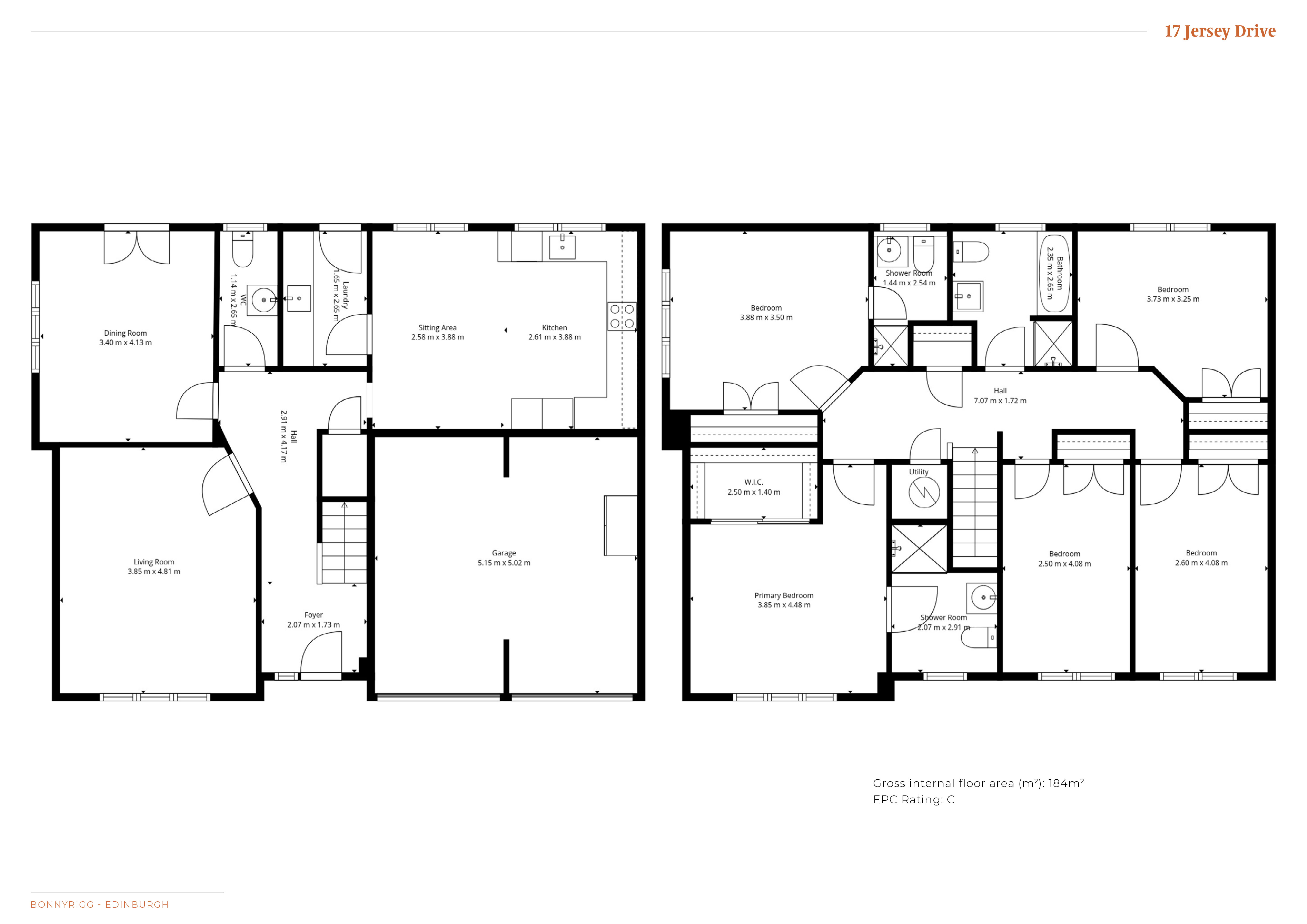 17, Jersey Drive, Bonnyrigg floorplan