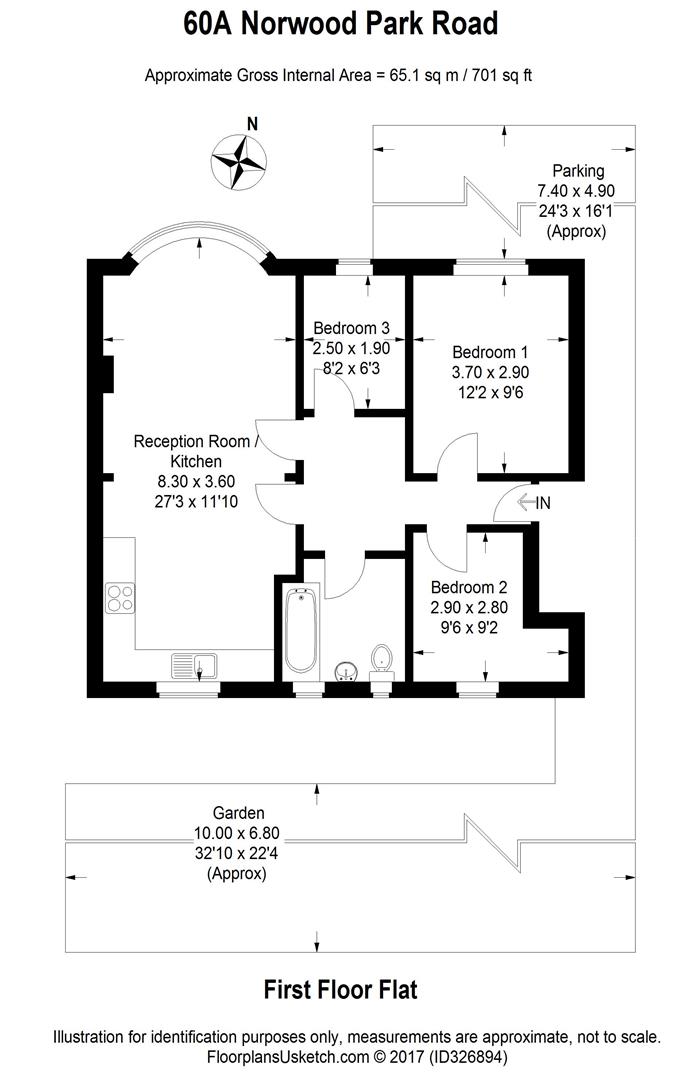 60A, Norwood Park Road, London floorplan
