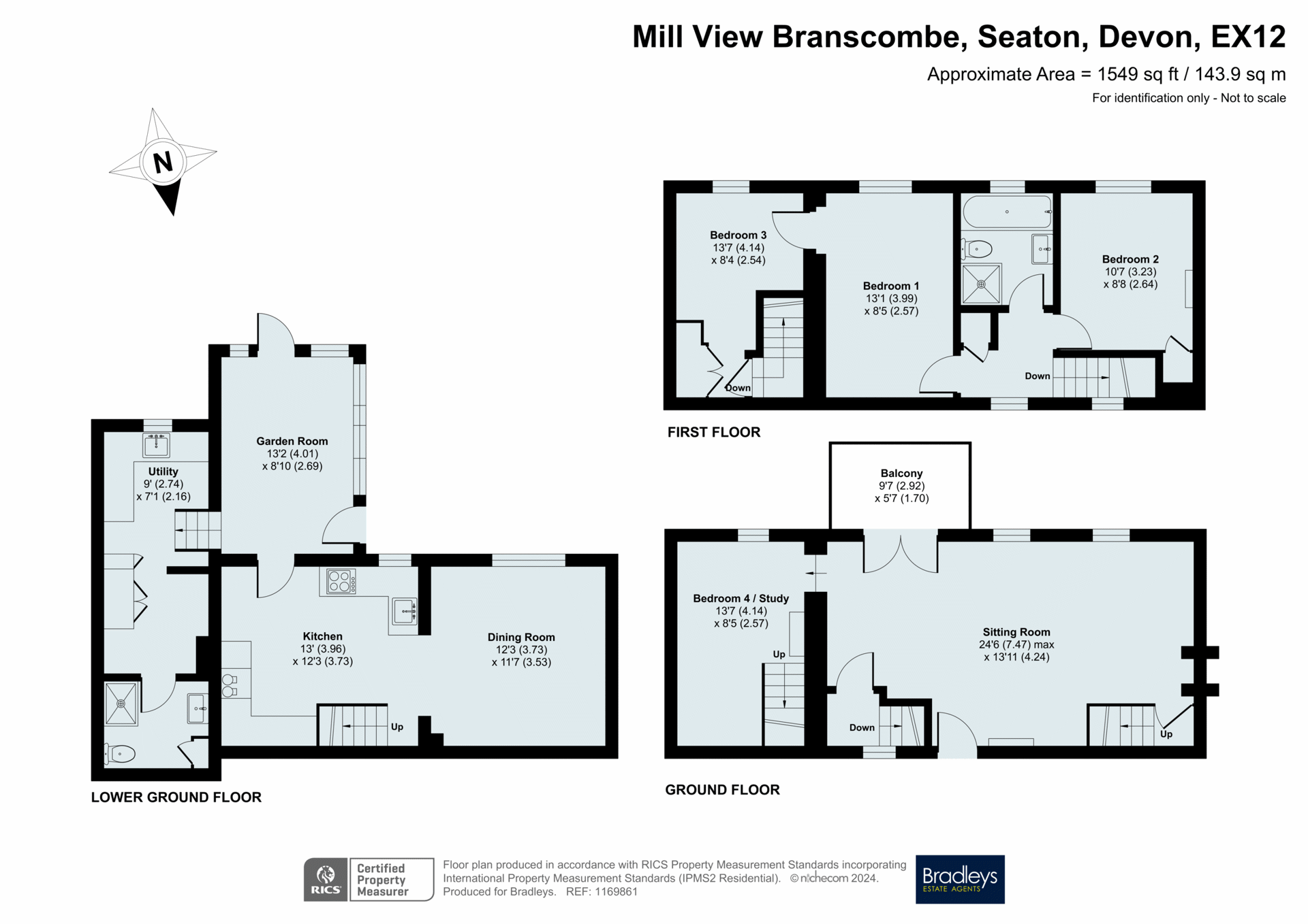 Mill View,, Branscombe, Devon floorplan