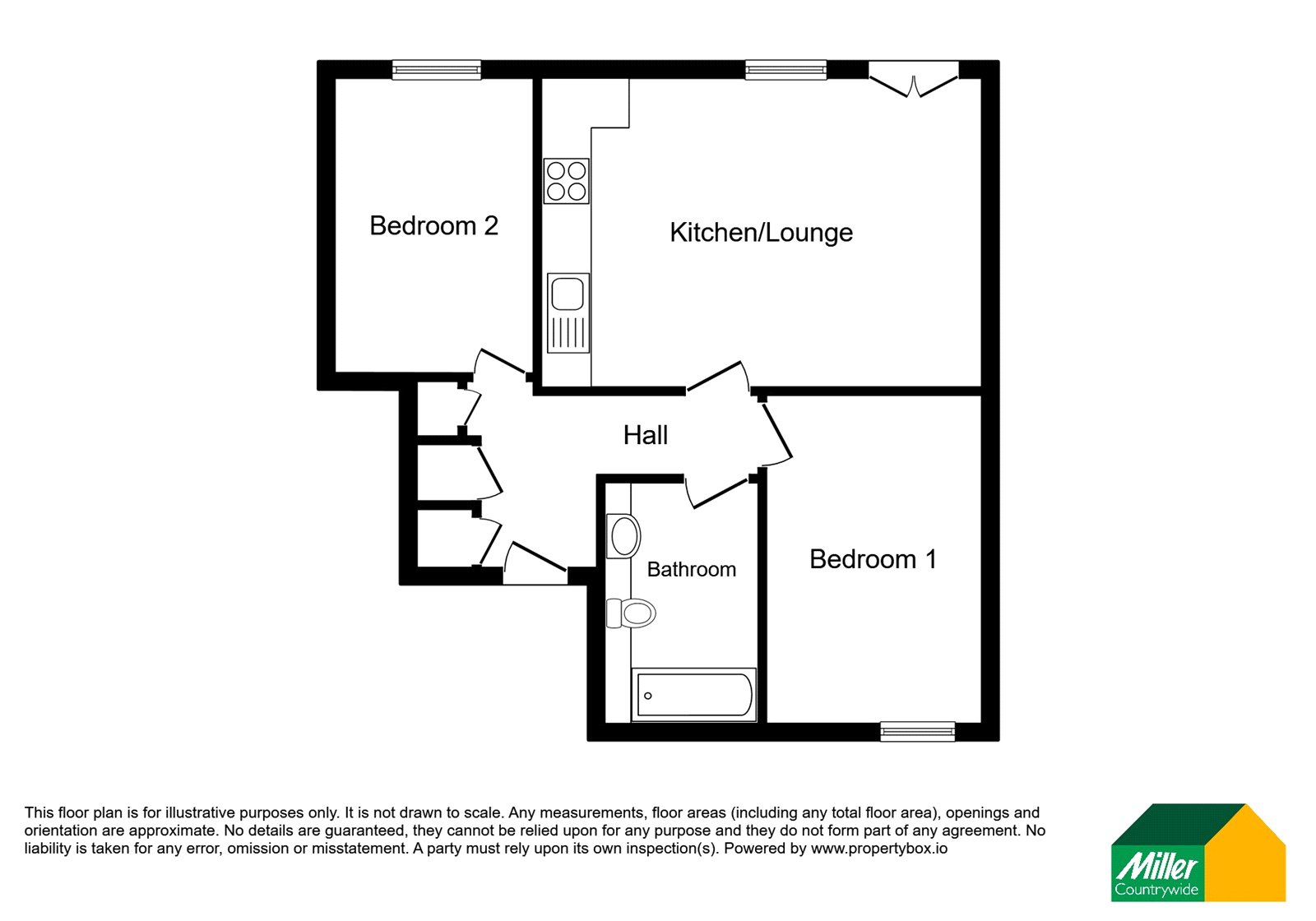Flat 7, 4, Cattedown Road, Devon floorplan
