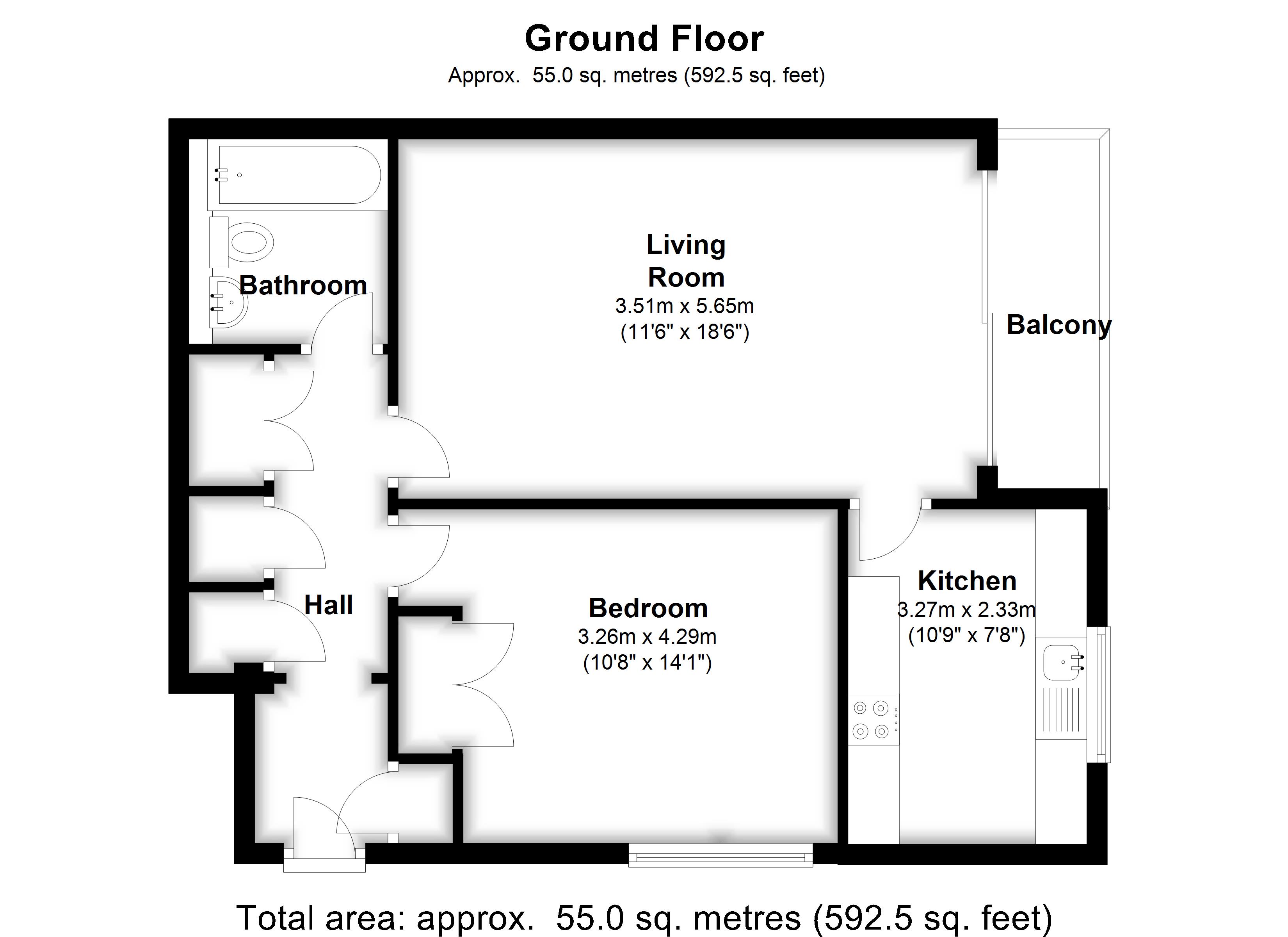 1 Bedrooms Flat for sale in Waylands Mead, Beckenham BR3