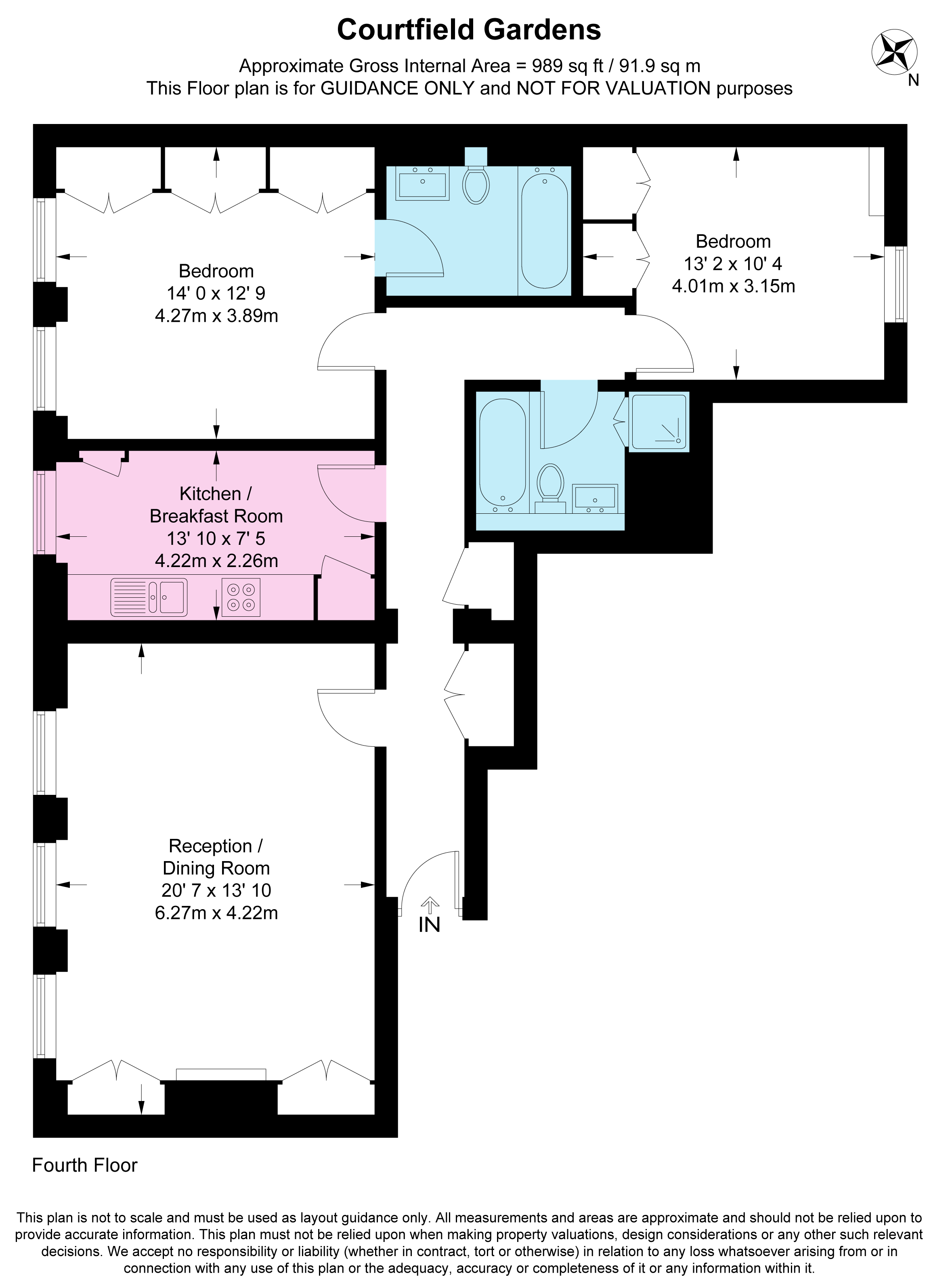 15, 32, Courtfield Gardens, London floorplan