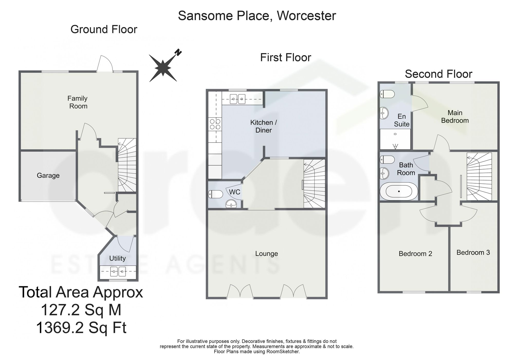 43 Sansome Place, Worcester floorplan