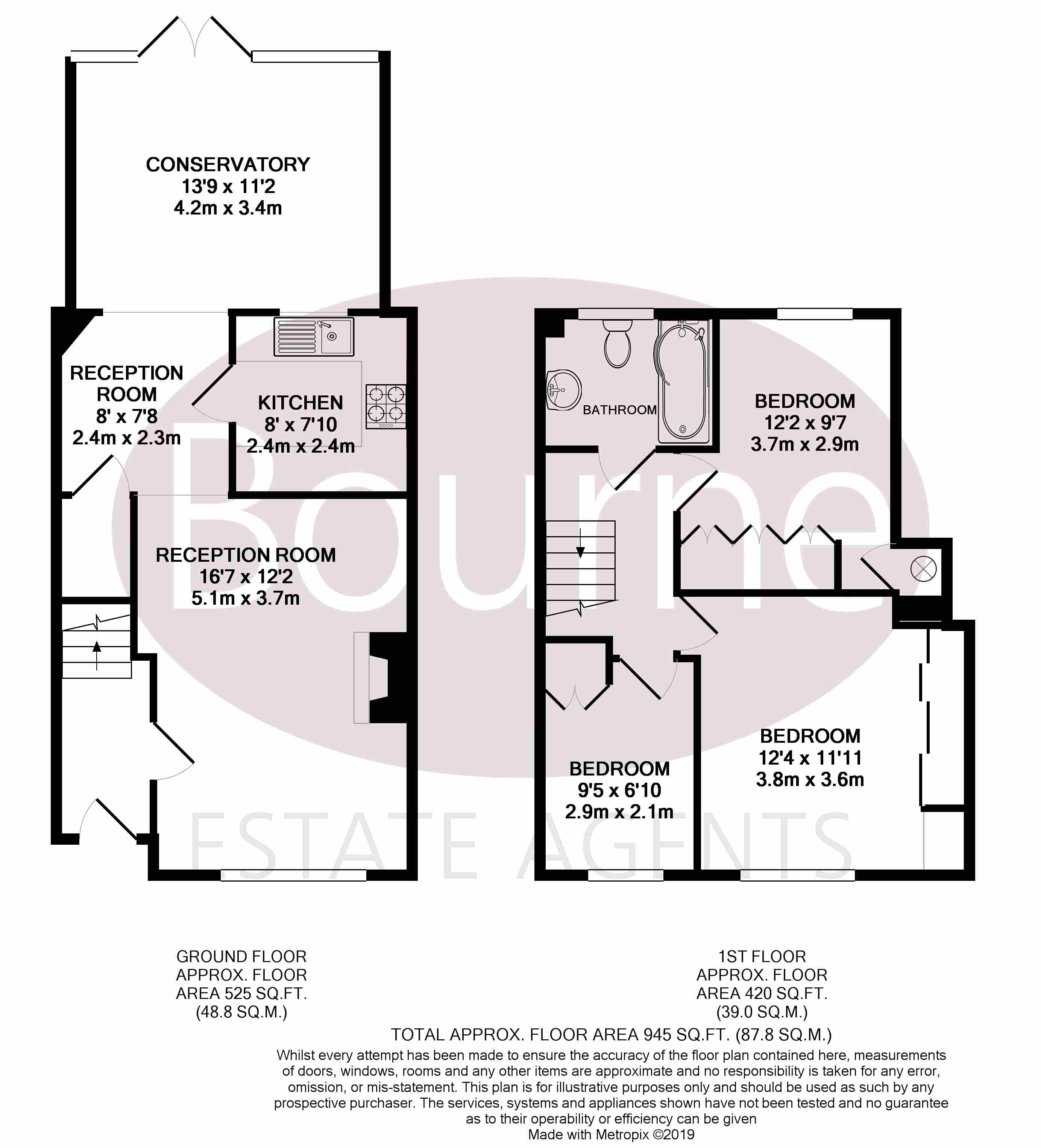 3 Bedrooms Terraced house for sale in Heath Drive, Brookwood, Woking GU24