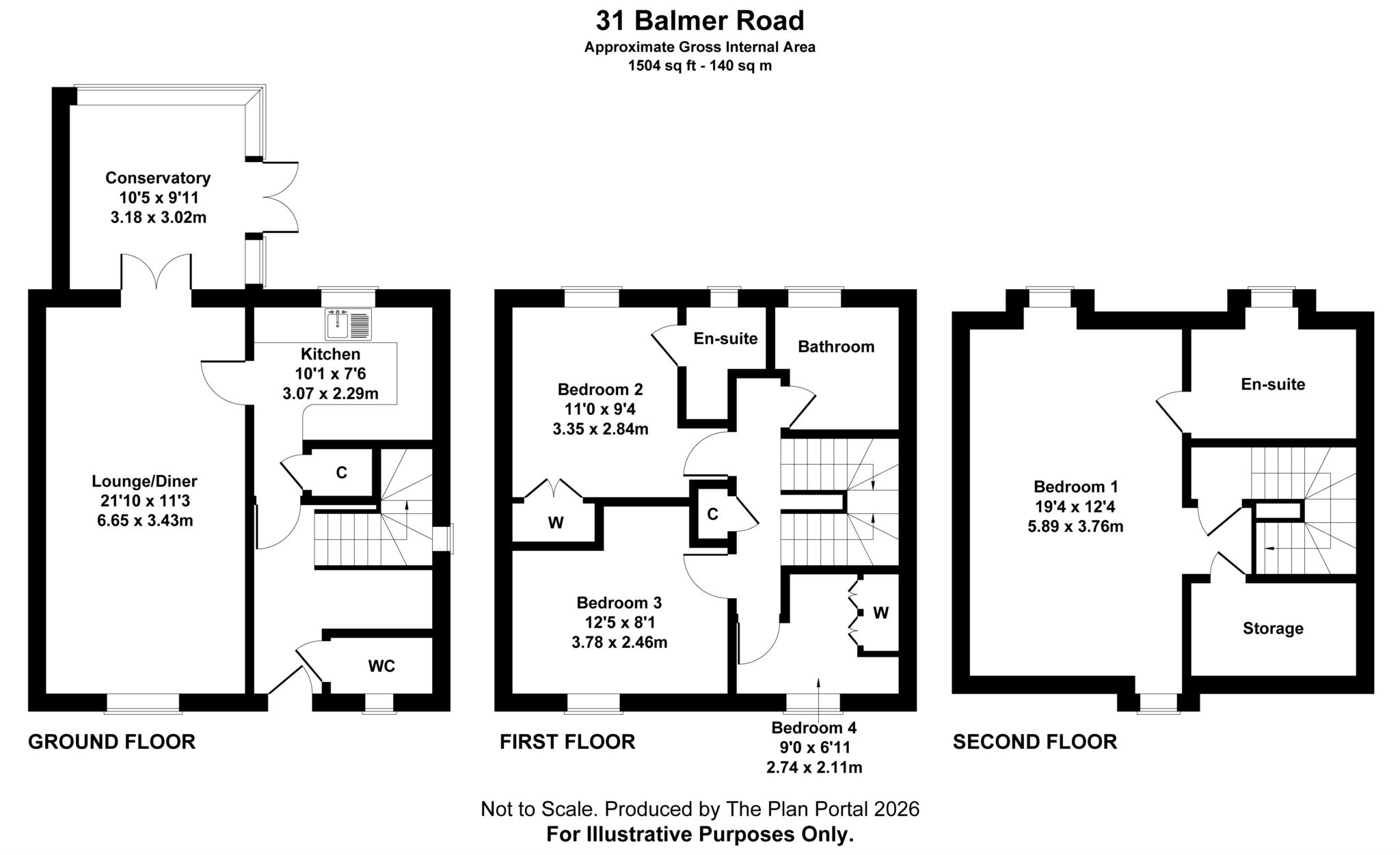 31, Balmer Road, Blandford Forum floorplan