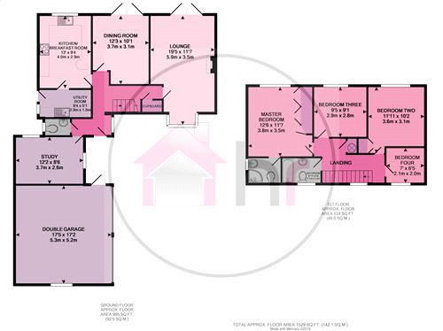 4 Bedrooms Detached house for sale in Hargood Court, Eaton Socon, St. Neots, Cambridgeshire PE19