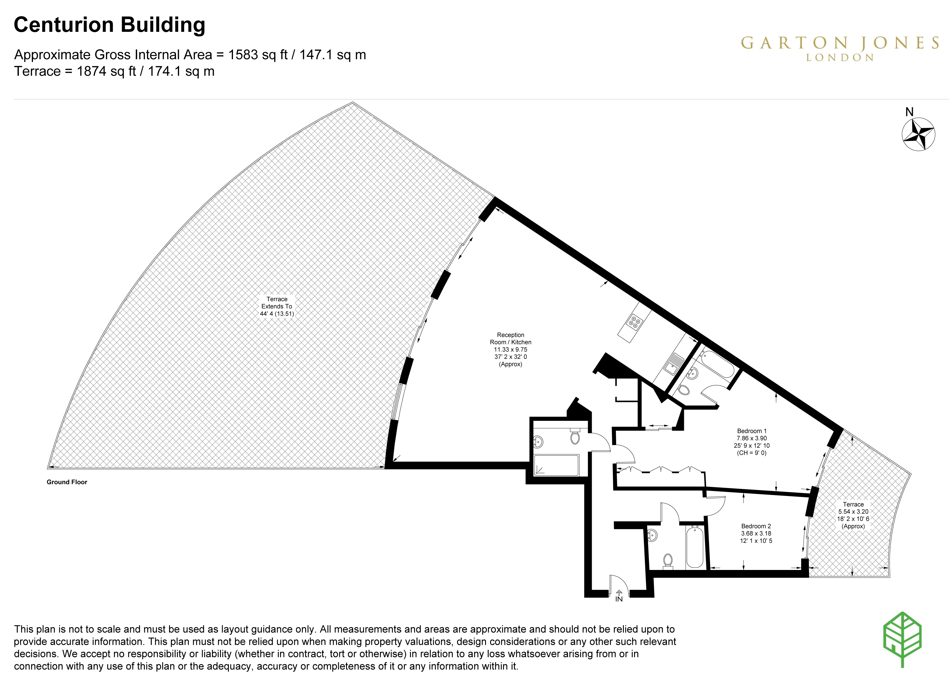 60, Centurion Building, London floorplan