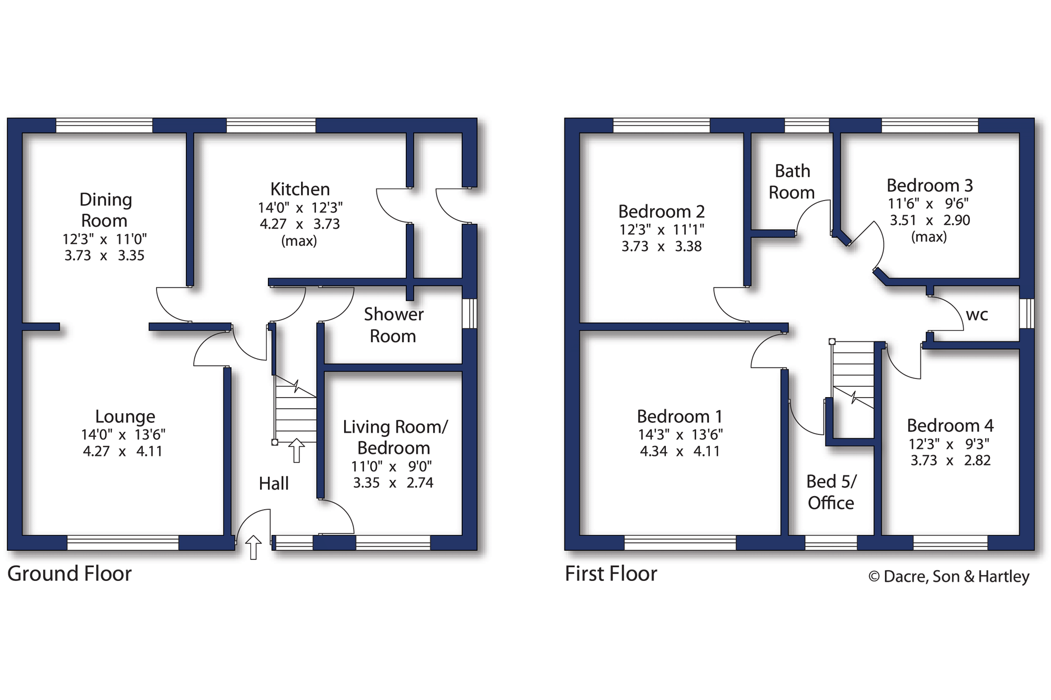 48, Toller Grove, West Yorkshire floorplan