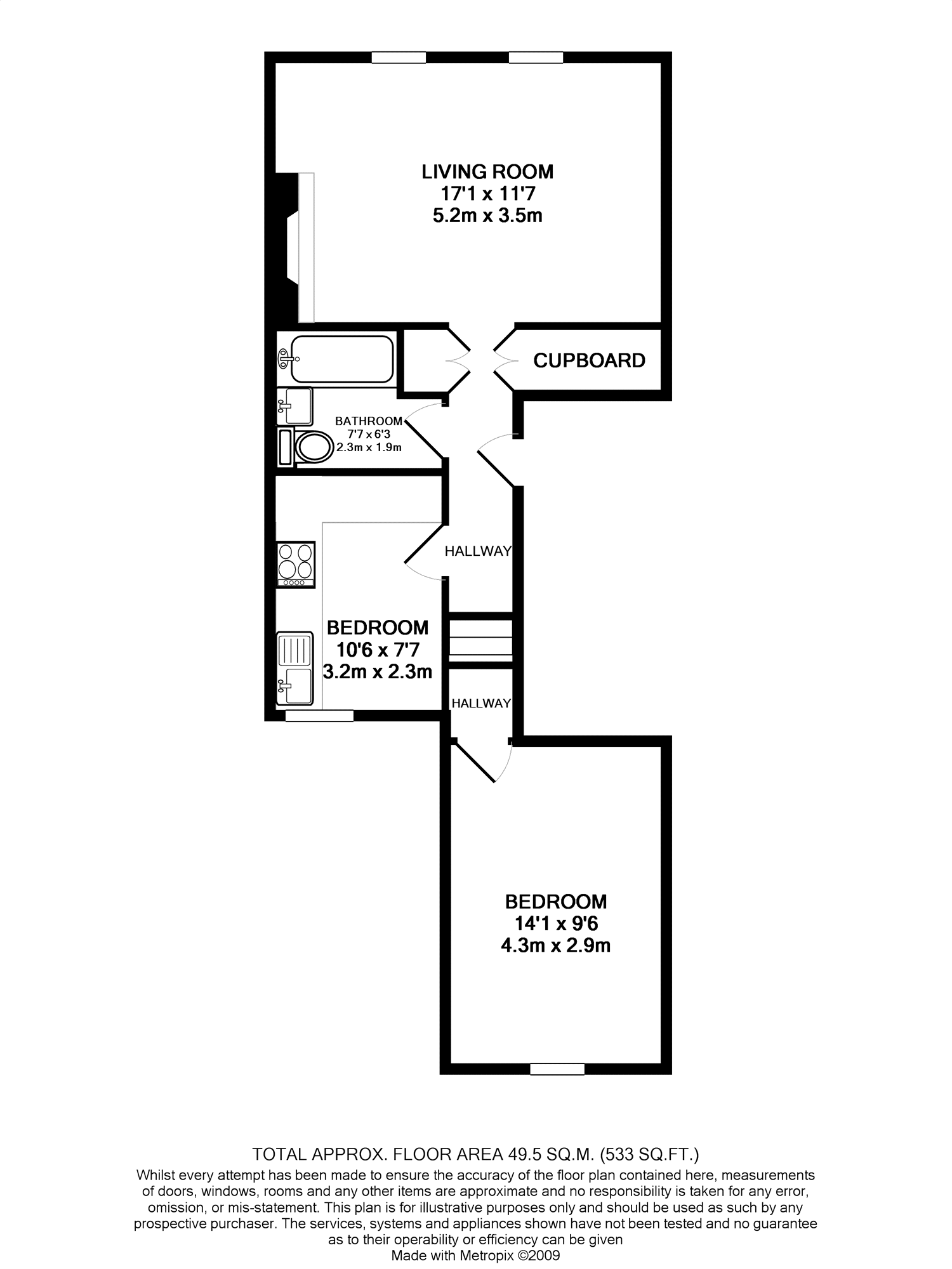 1 Bedrooms Flat to rent in Iverson Road, West Hampstead NW6