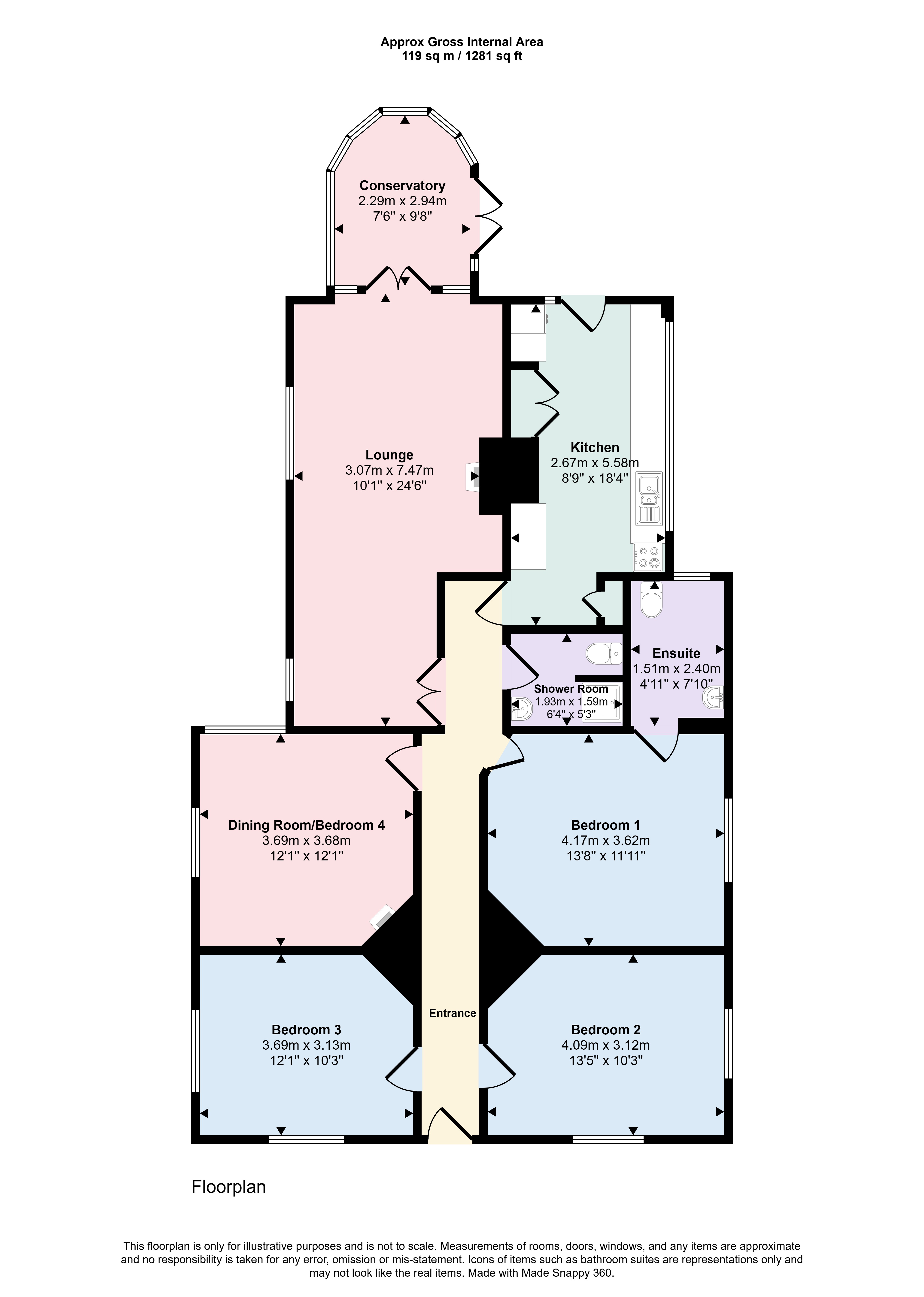 15, Kings Avenue, Poole floorplan