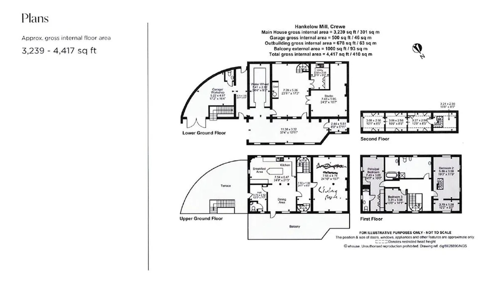 1 Hankelow Mill Mill Lane, Crewe floorplan