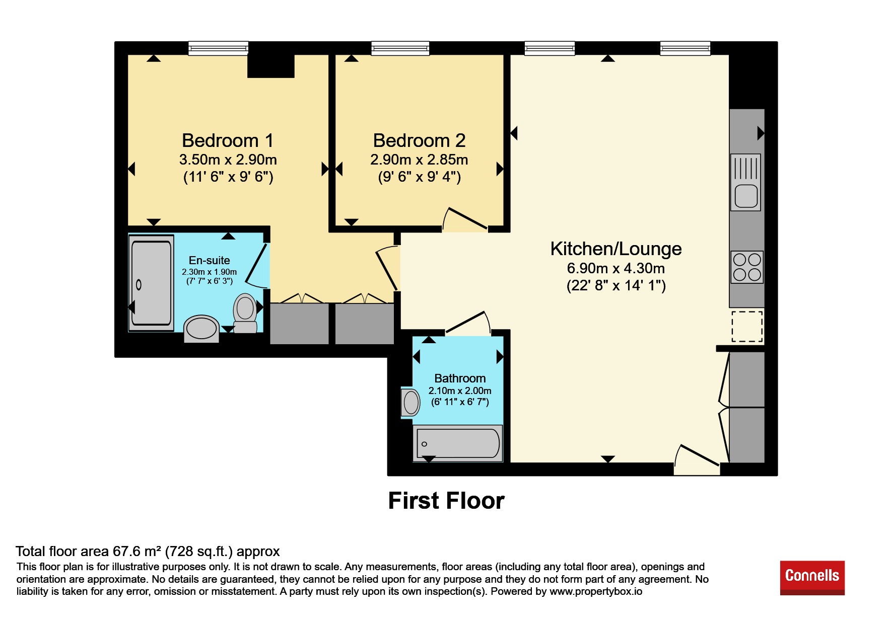 Flat 72, The Factory, Memorial Avenue, Slough floorplan