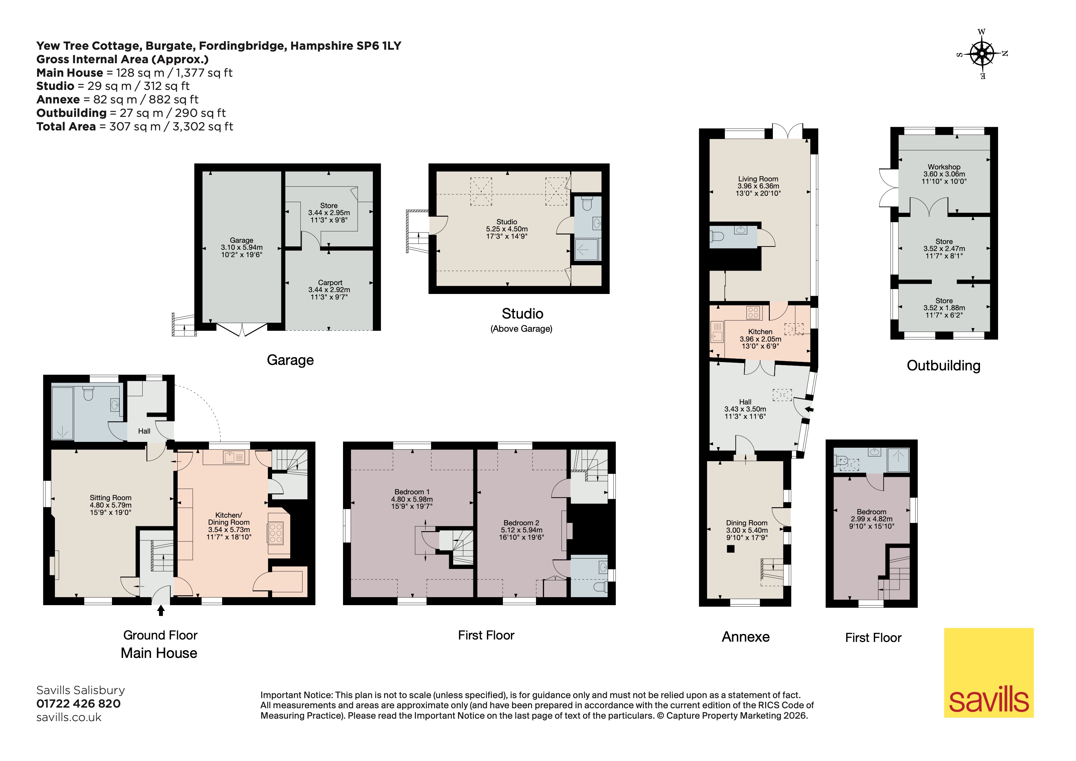 Yew Tree Cottage,, Burgate, Hampshire floorplan