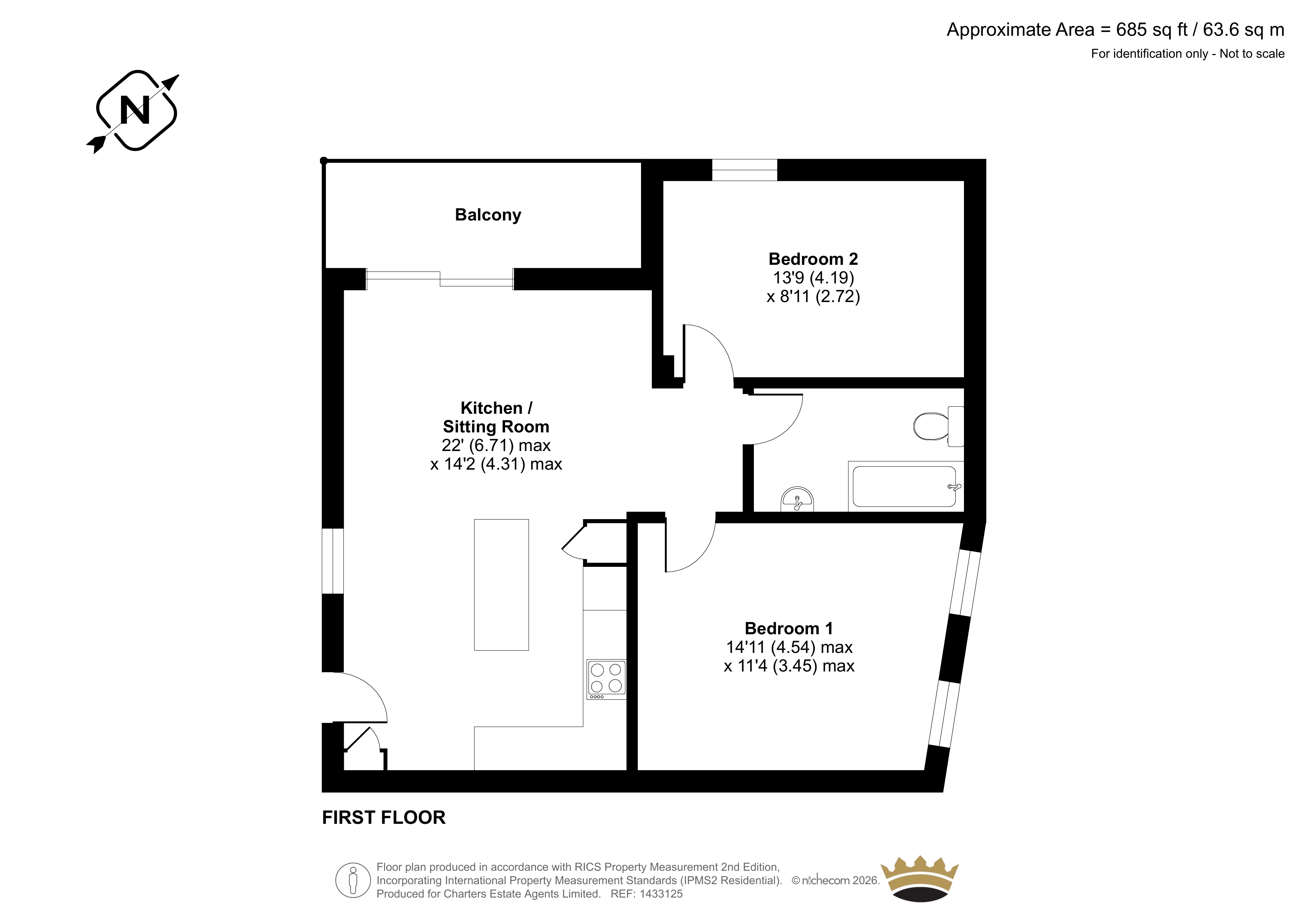 Flat 2, 3, The Borough, Surrey floorplan