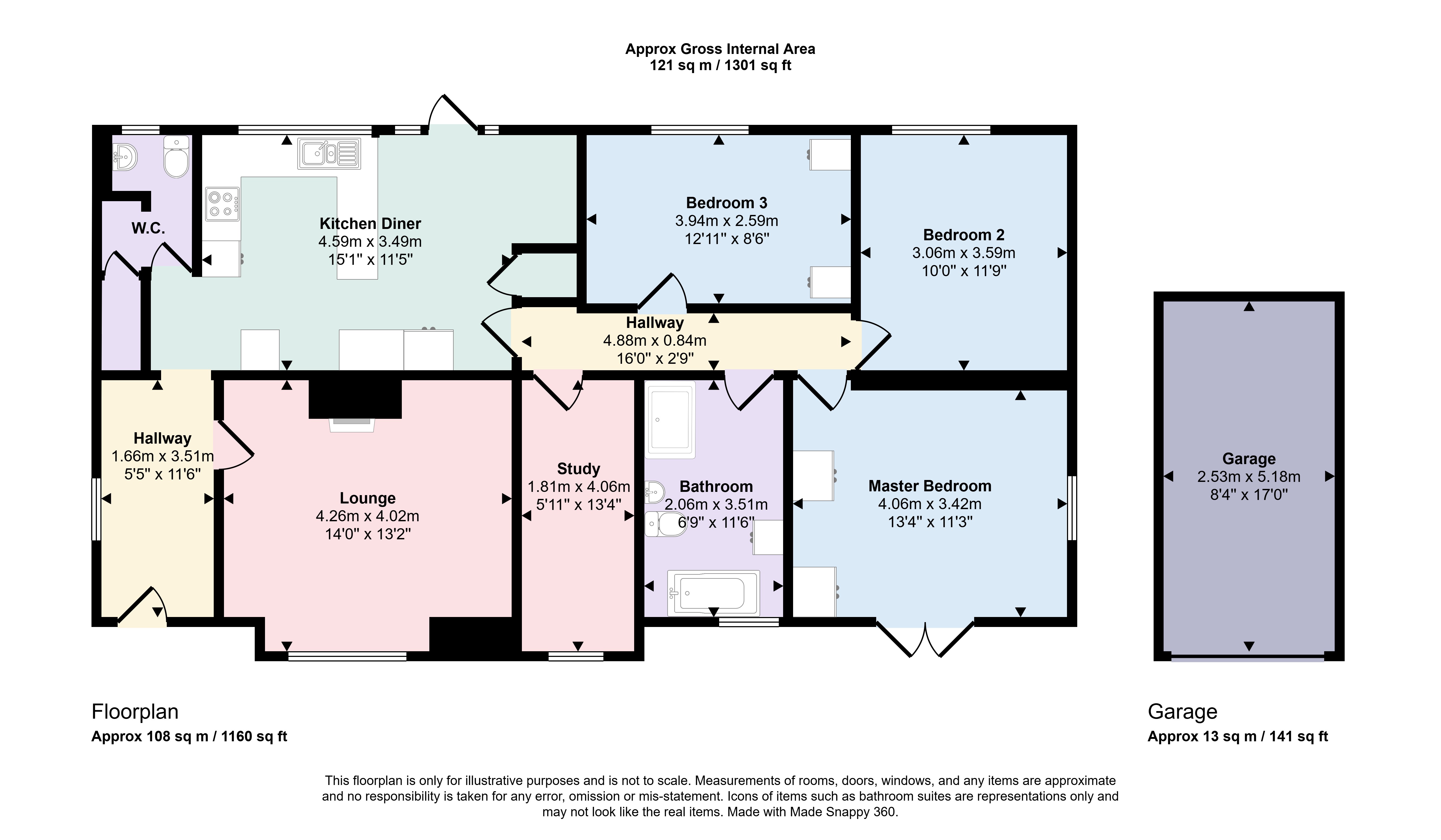 Nancathan, 1, Chapel Green, Polgooth floorplan