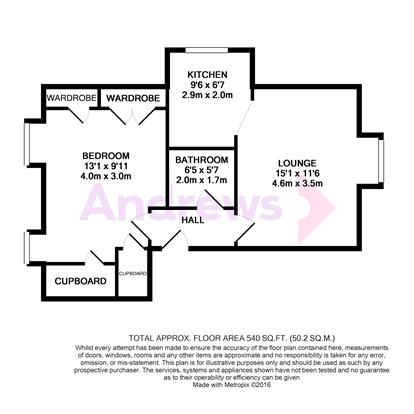 Flat 6, Block 15,, Pine Gardens, Horley floorplan