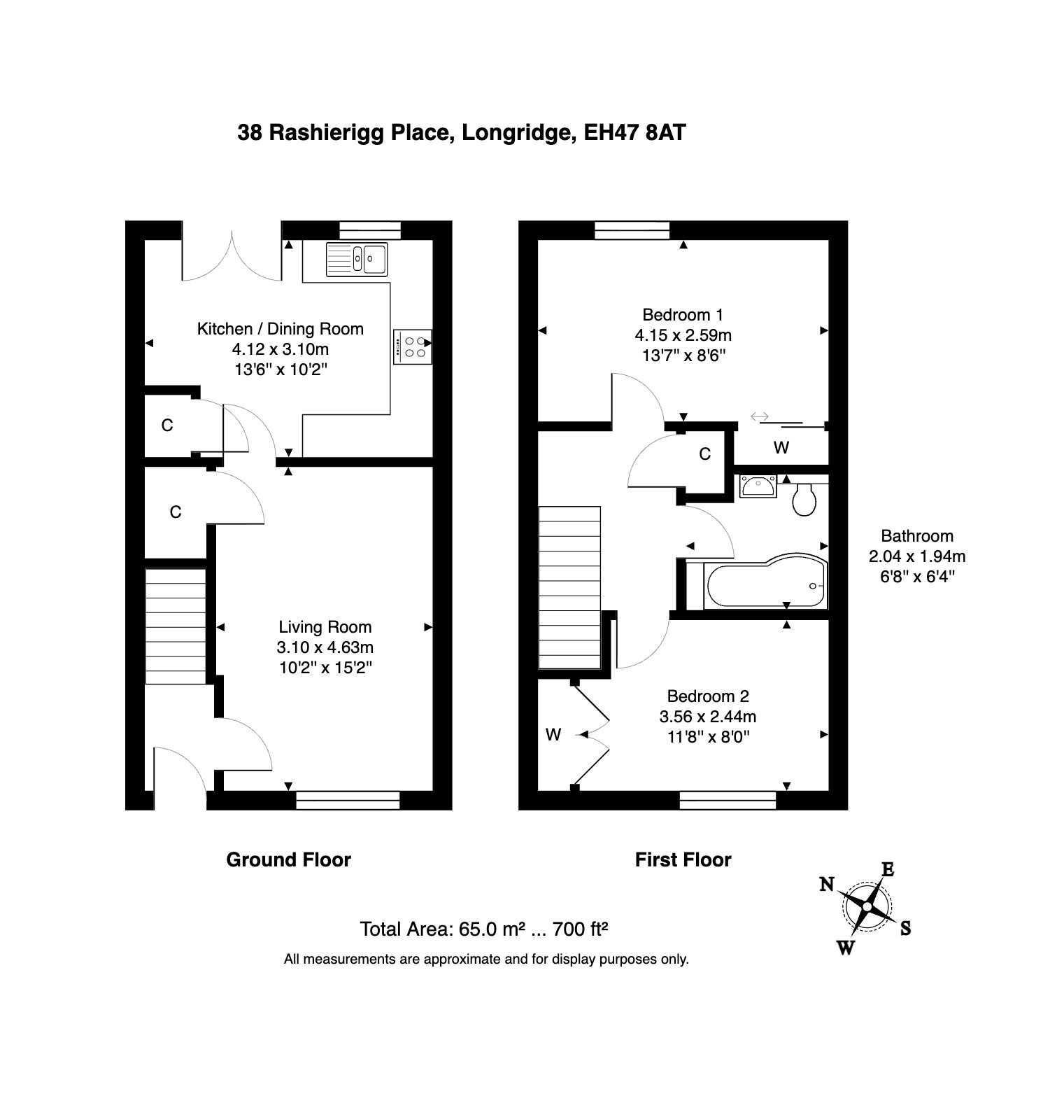 38, Rashierigg Place, Bathgate floorplan