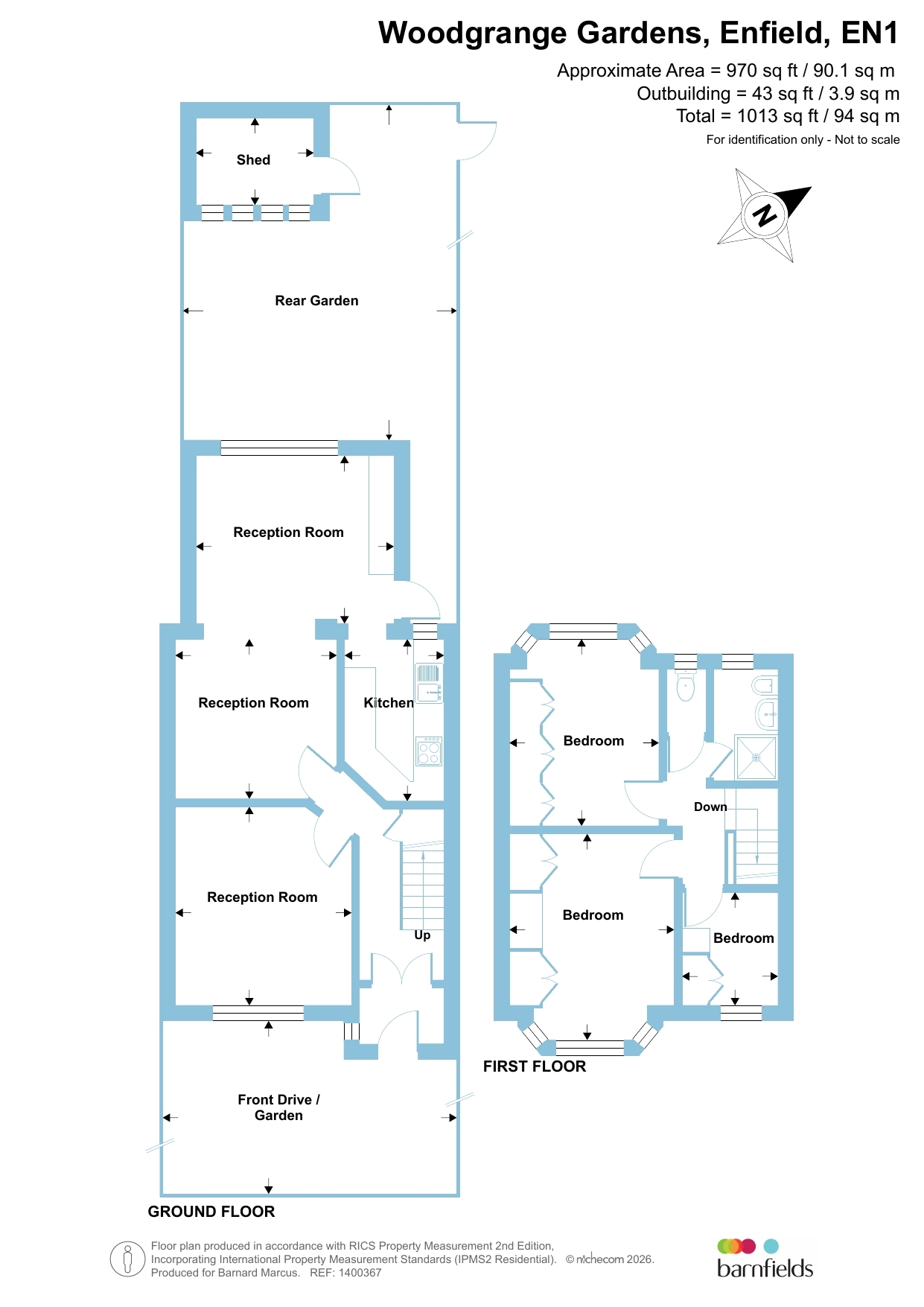 31, Woodgrange Gardens, Enfield floorplan