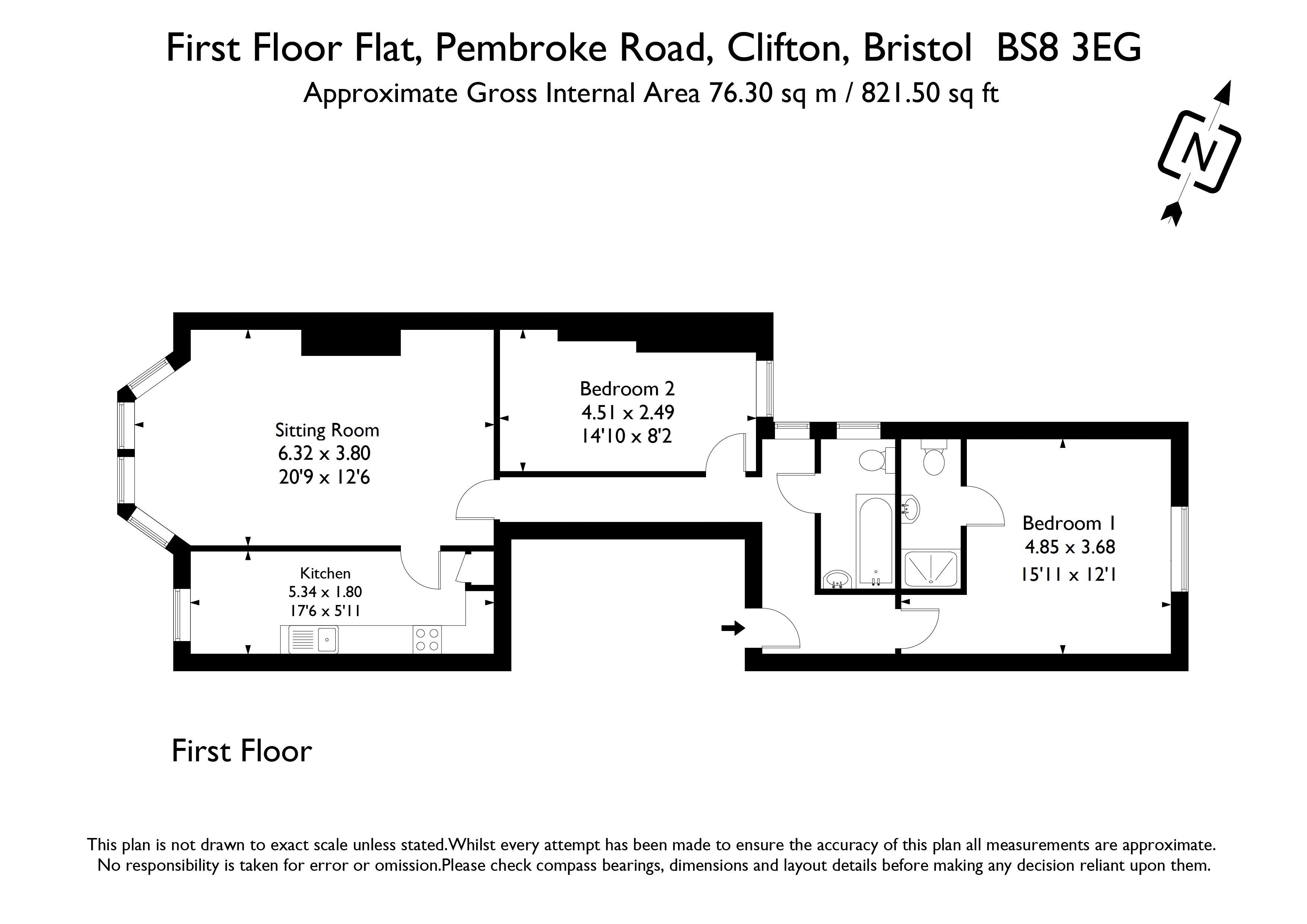 Pembroke Road, Bristol floorplan