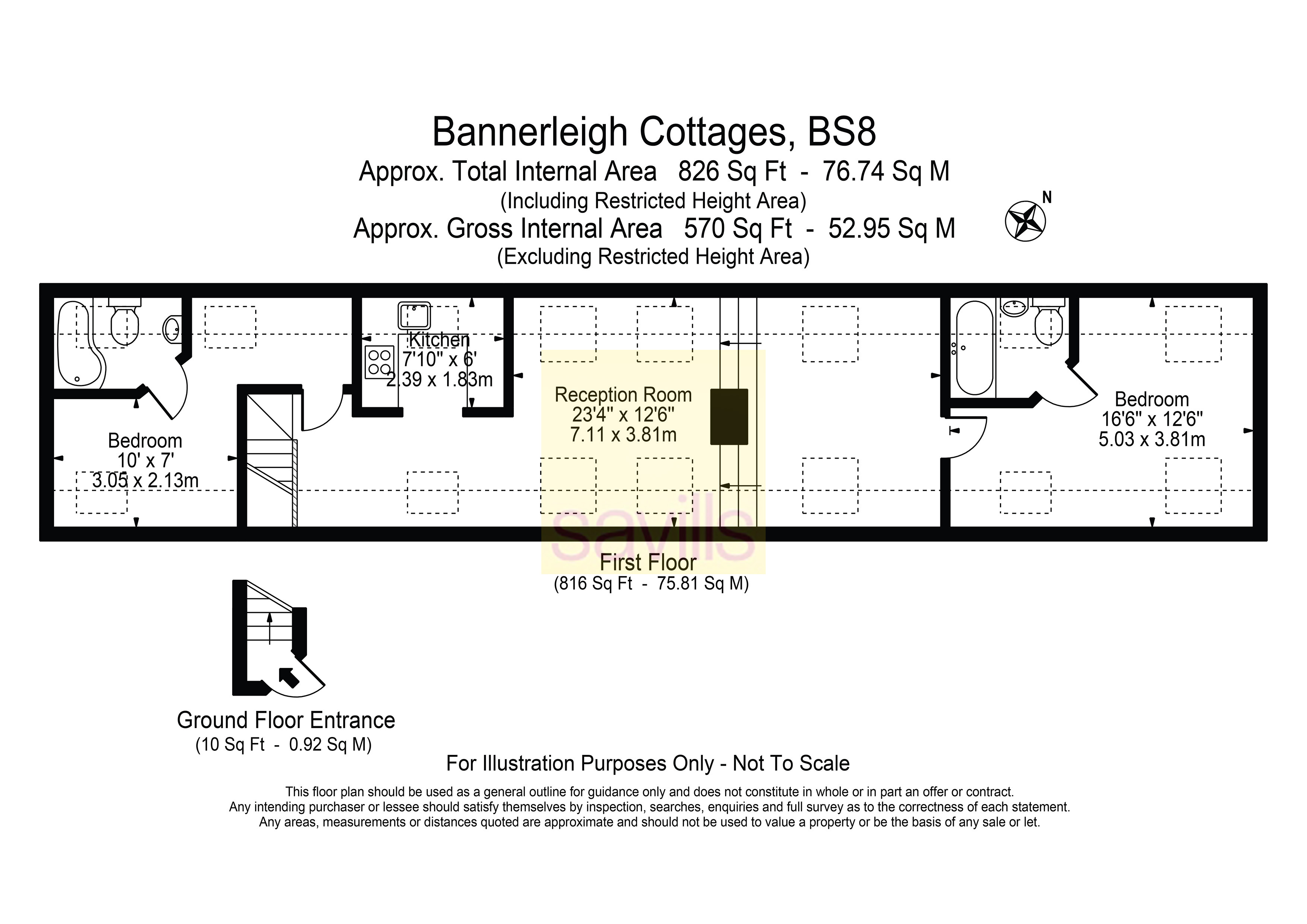 Top Floor Flat,, 2 Bannerleigh Cottages, Bristol floorplan