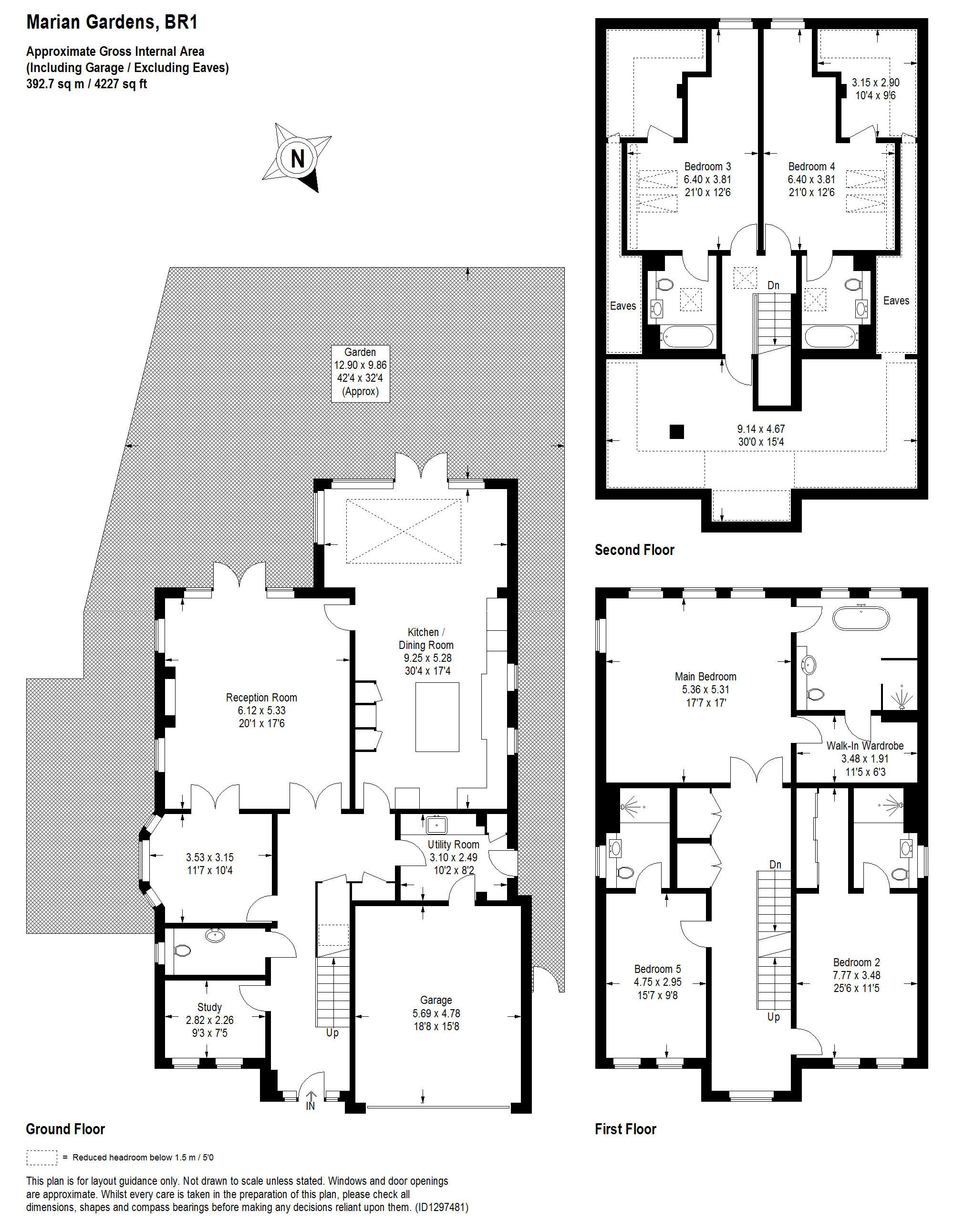 3, Marian Gardens, Bromley floorplan
