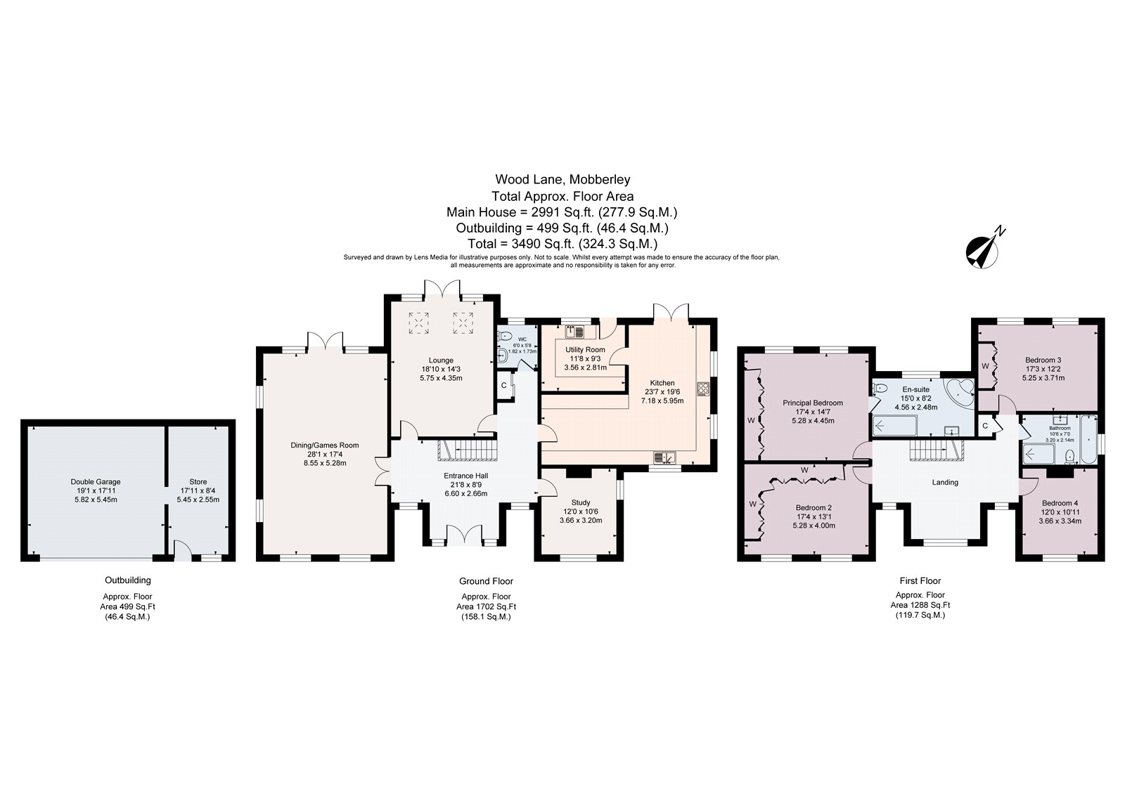 Gorstycroft,, Wood Lane, Mobberley floorplan