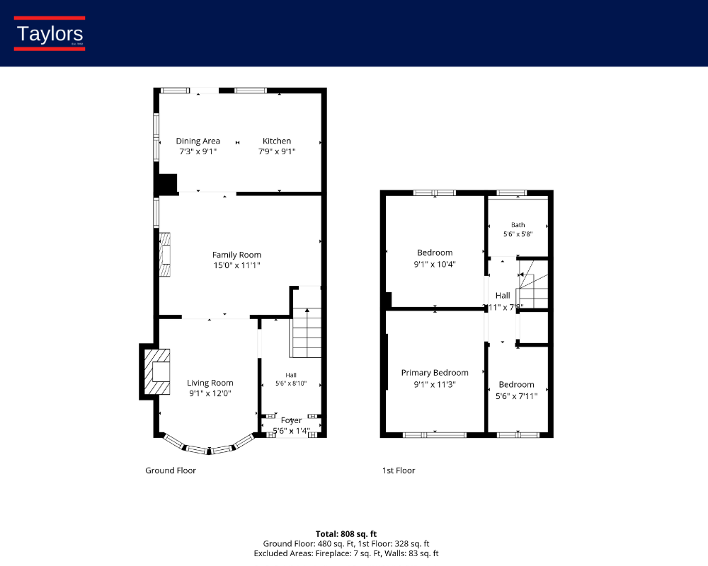 2, Savernake Road, Leicester floorplan