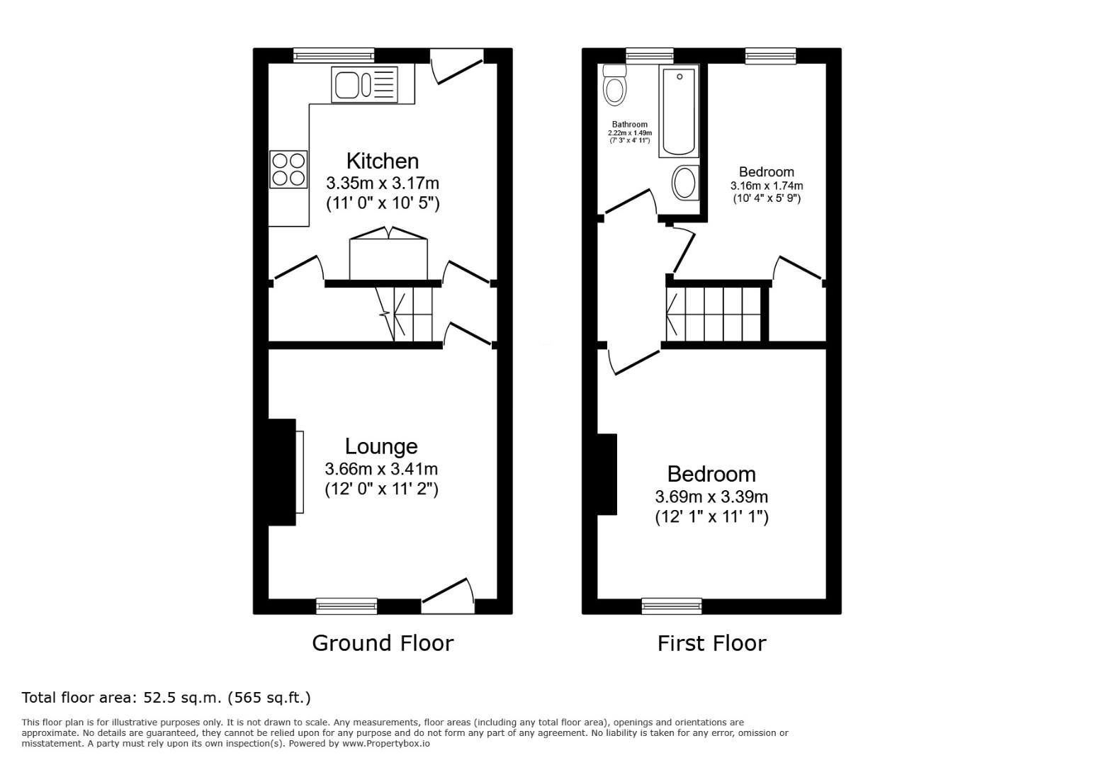 206, Stannington Road, Sheffield floorplan