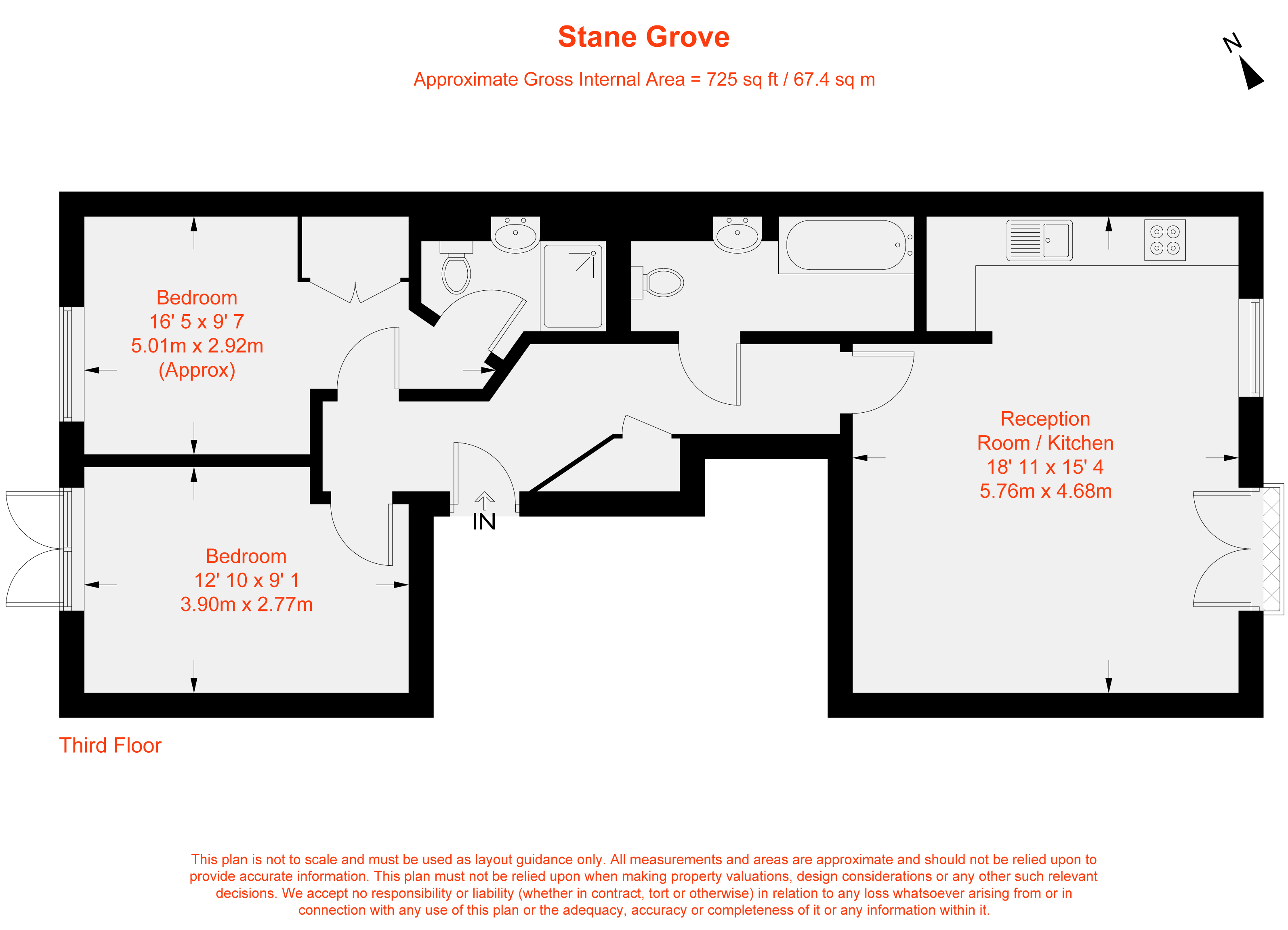 40, Stane Grove, London floorplan