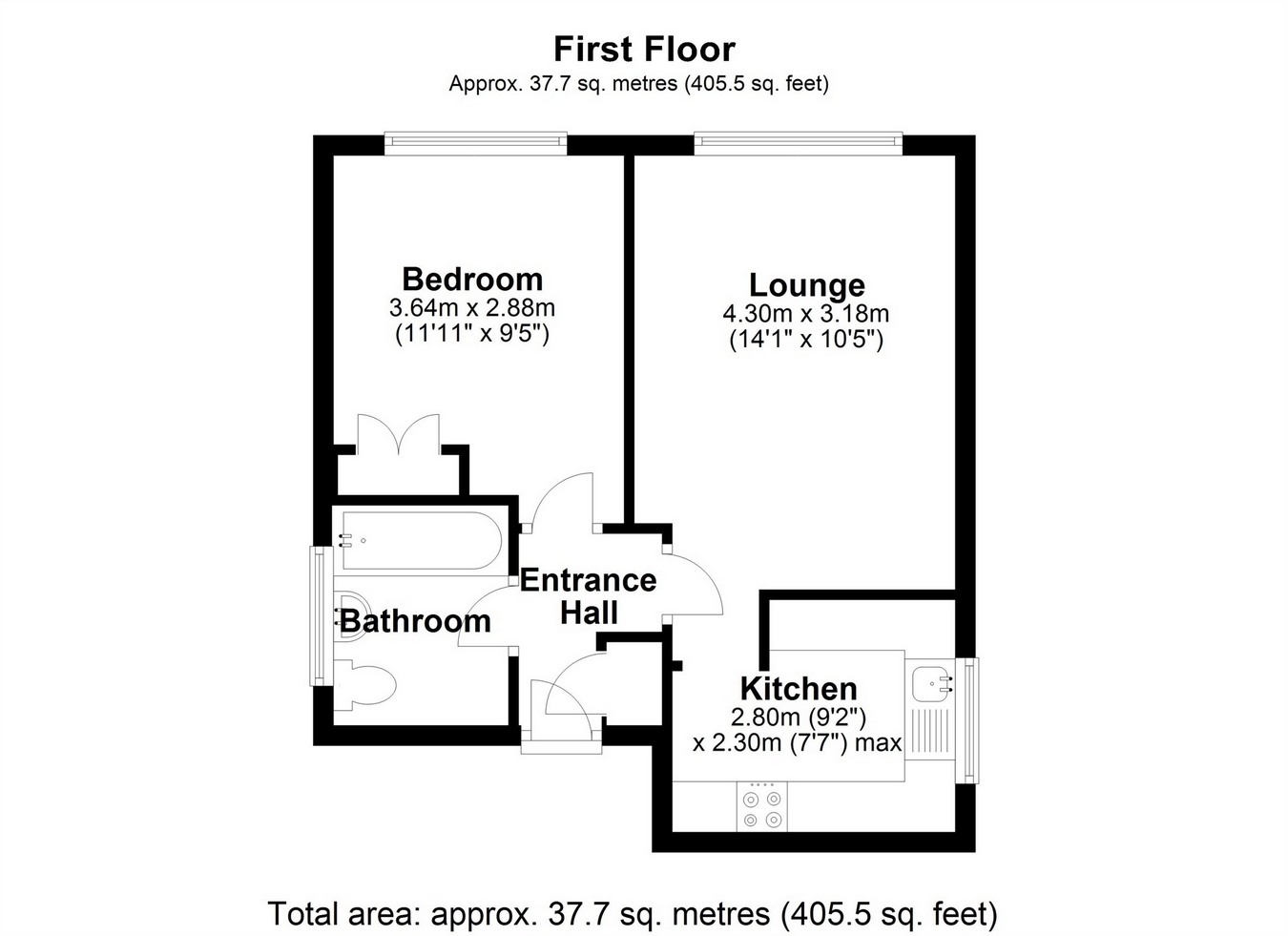 1 Bedrooms Flat for sale in Gwendoline Court, Woodthorpe Road, Ashford, Surrey TW15