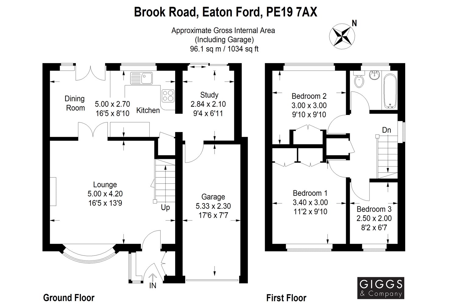 3 Bedrooms Semi-detached house for sale in Brook Road, Eaton Ford, St. Neots PE19