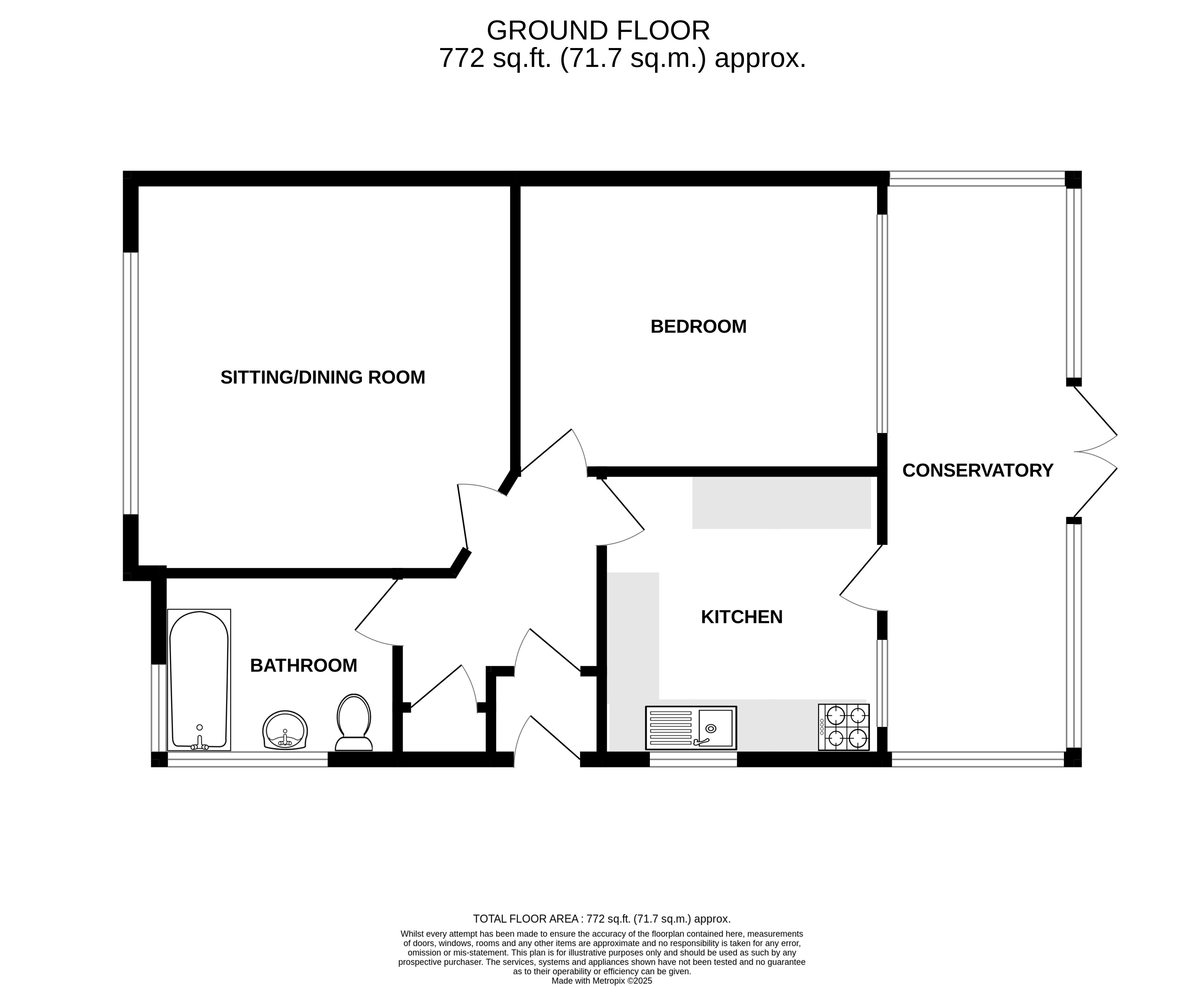 39, Waverley Gardens, Pevensey Bay floorplan