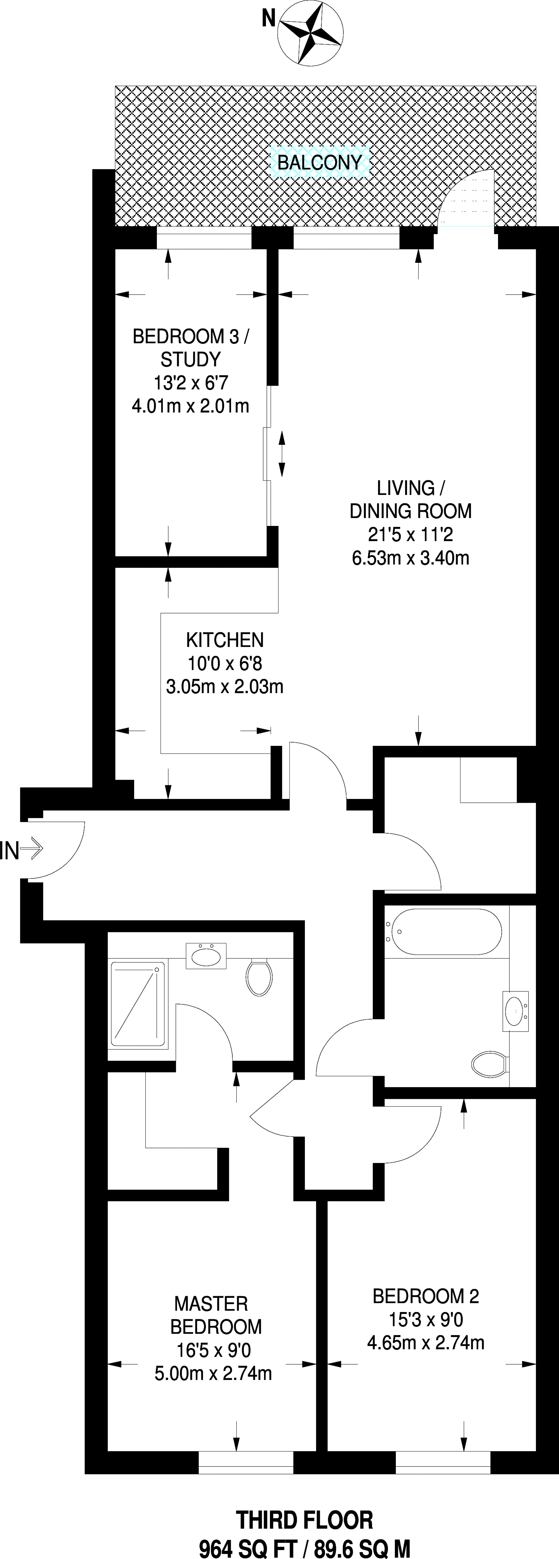 3 Bedrooms Flat to rent in Queenshurst Square, Kingston KT2