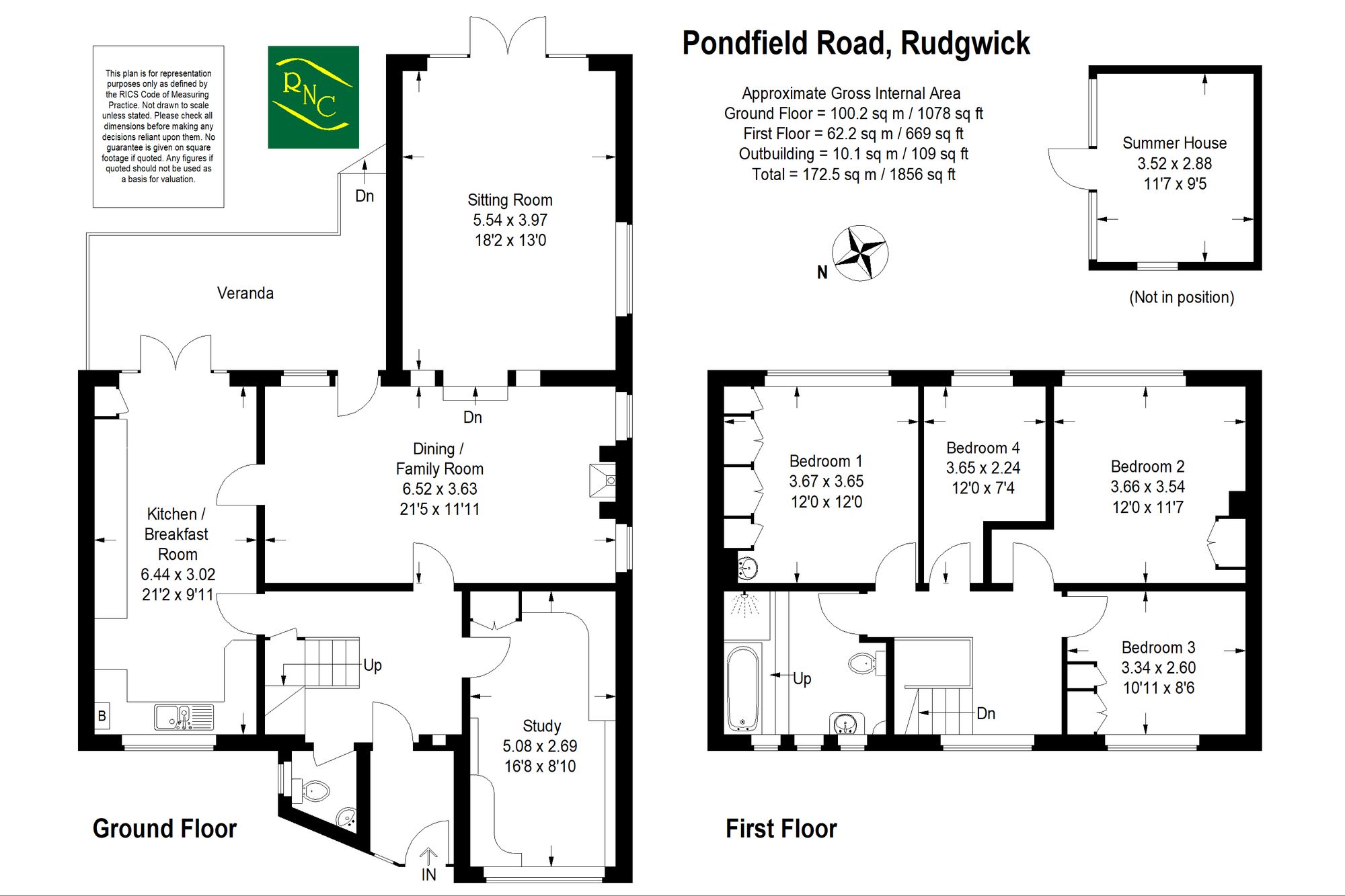 2 Pondfield Road, Horsham floorplan