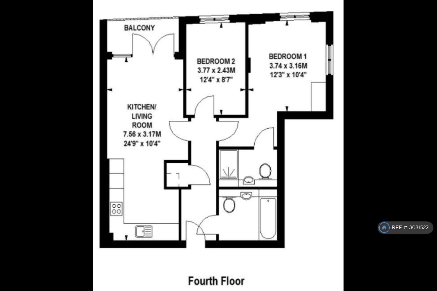Sharp House Goldhawk Road, London floorplan