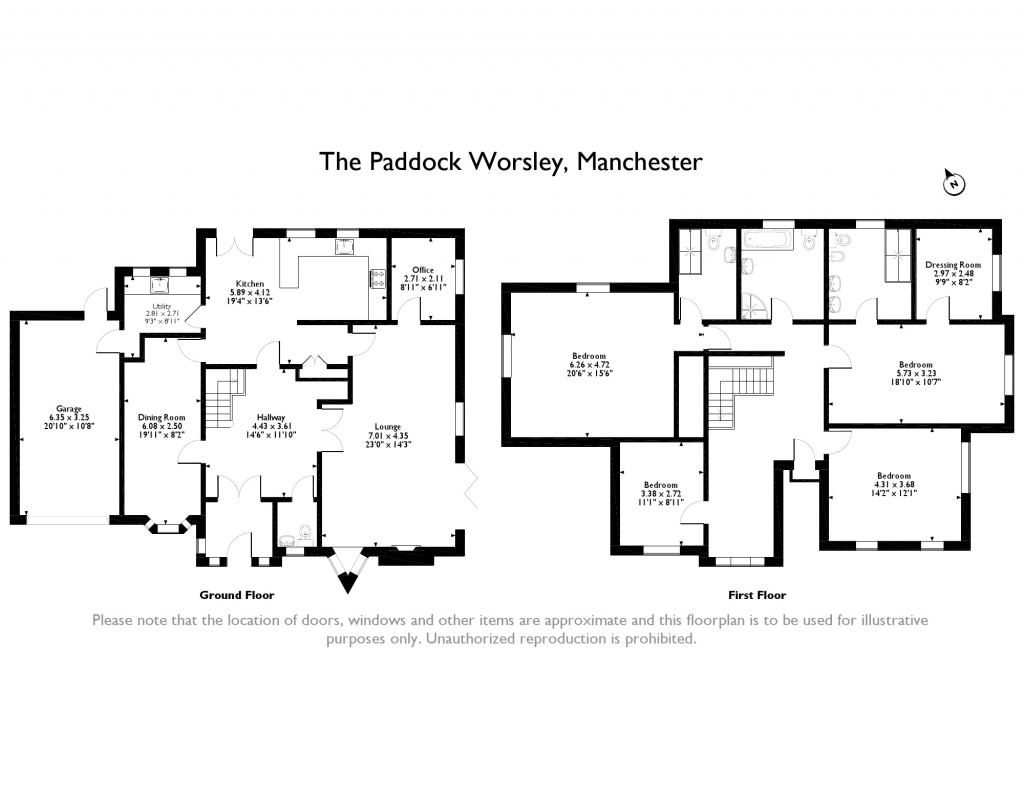 4 Bedrooms Detached house for sale in The Paddock, Worsley, Manchester M28