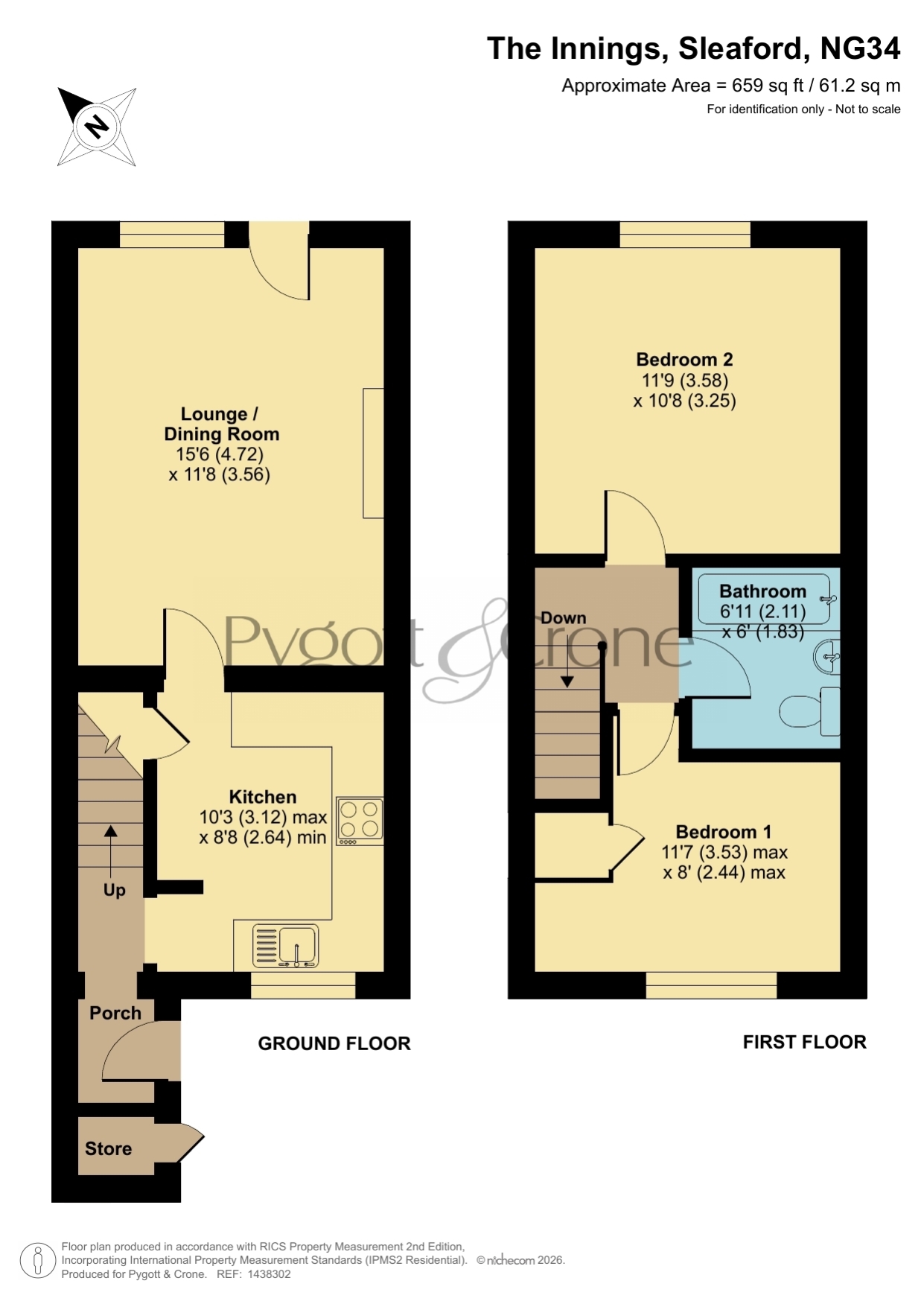 43, The Innings, Sleaford floorplan