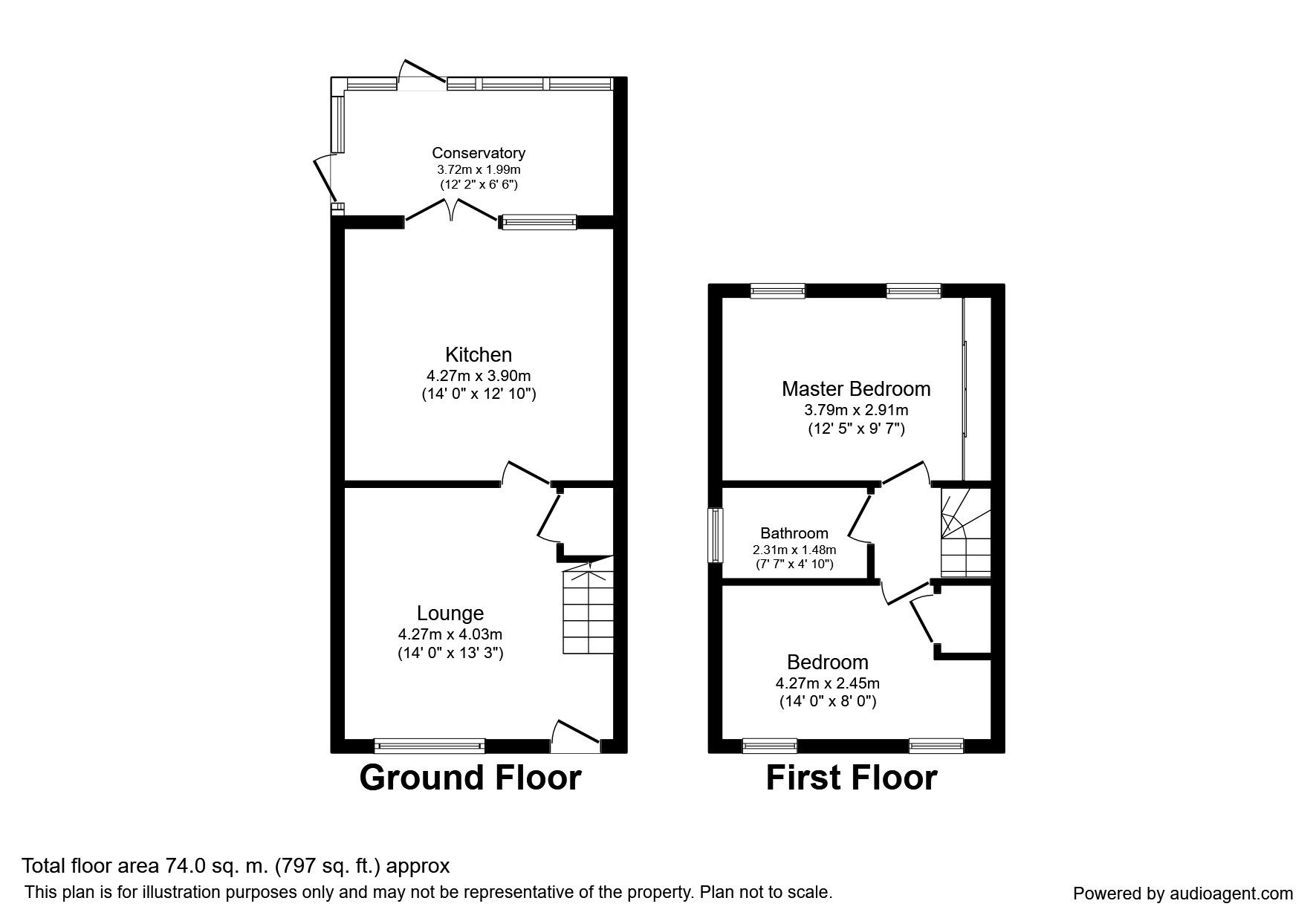 2 Bedrooms Semi-detached house to rent in Springwell Gardens, Balby, Doncaster DN4