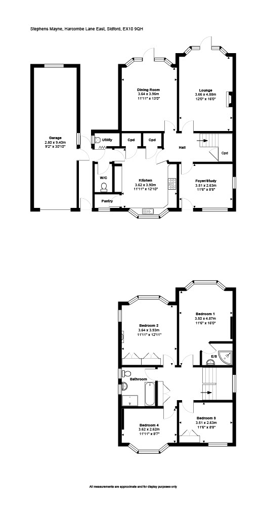 Stephens Mayne, Harcombe Lane East, Sidmouth floorplan