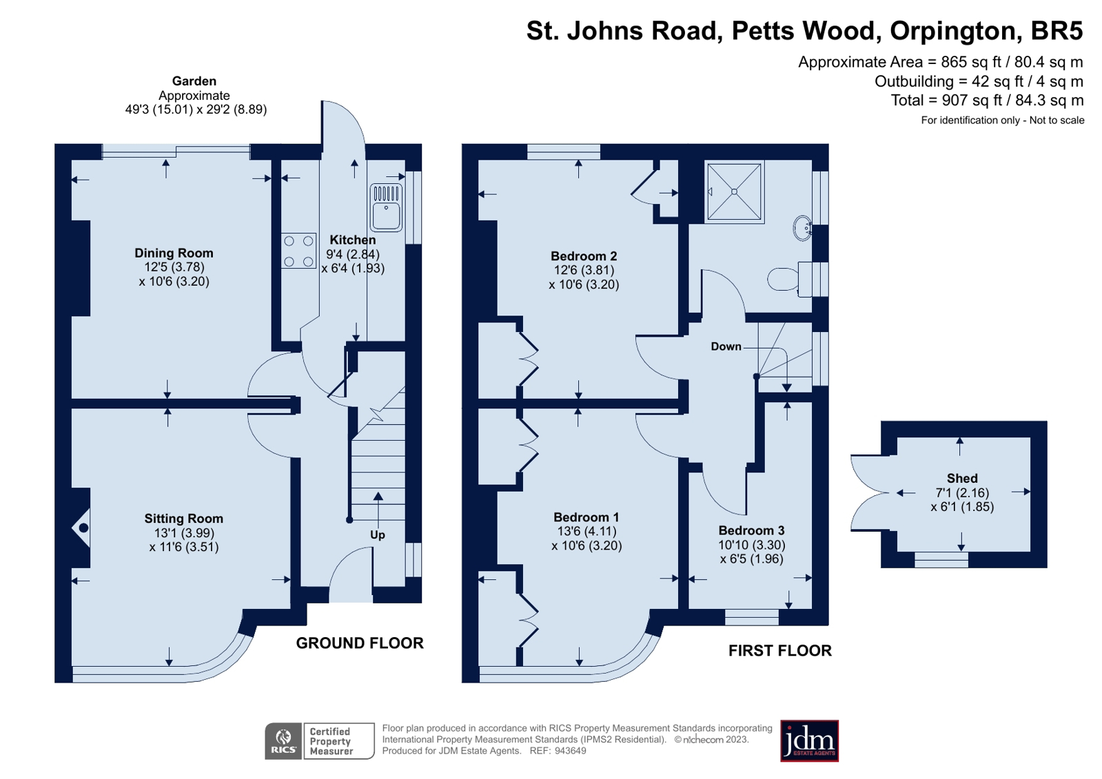 St. Johns Road, Petts Wood, Kent BR5, 3 bedroom semidetached house for